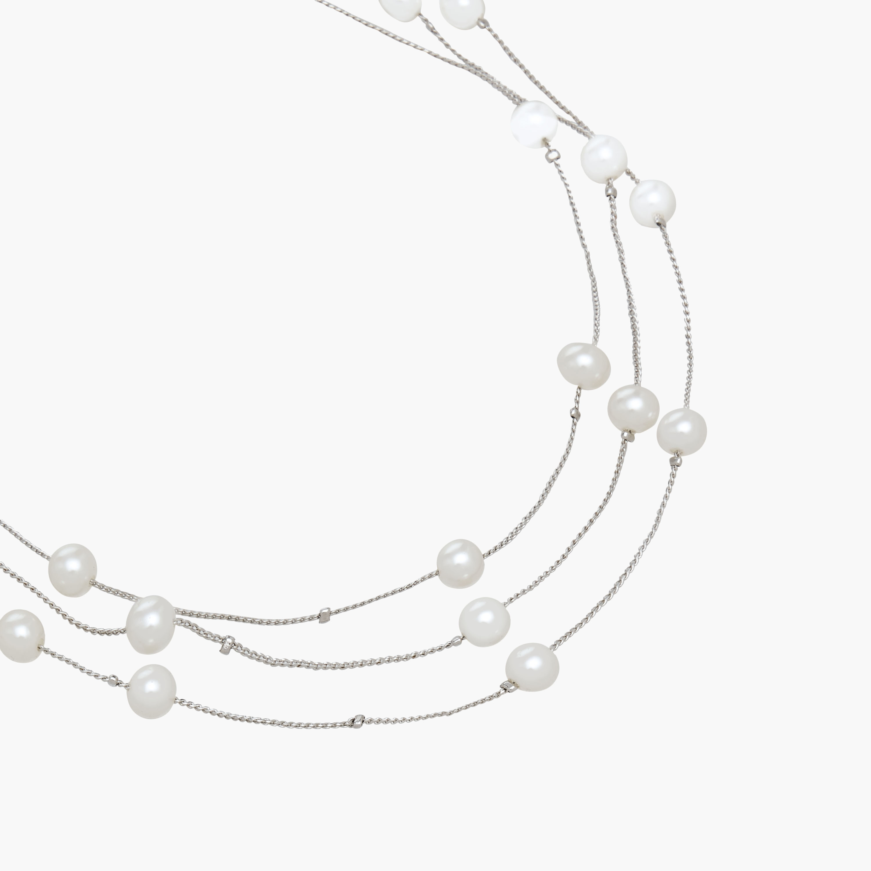 Metallic Pearl Embellished Layered Necklace-women-watchesandjewellery-jewellery-necklacesandpendants-image-2