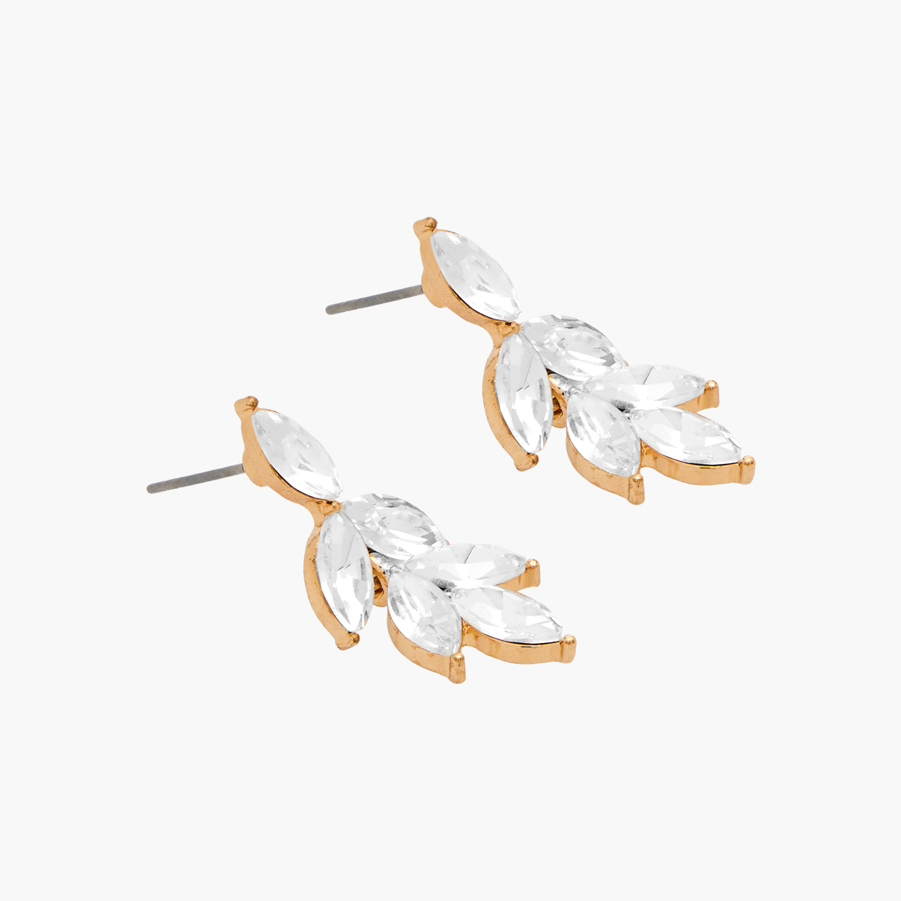 Set of 2 - Diamante Leaf Necklace and Earrings-women-watchesandjewellery-jewellery-jewellerysets-image-3