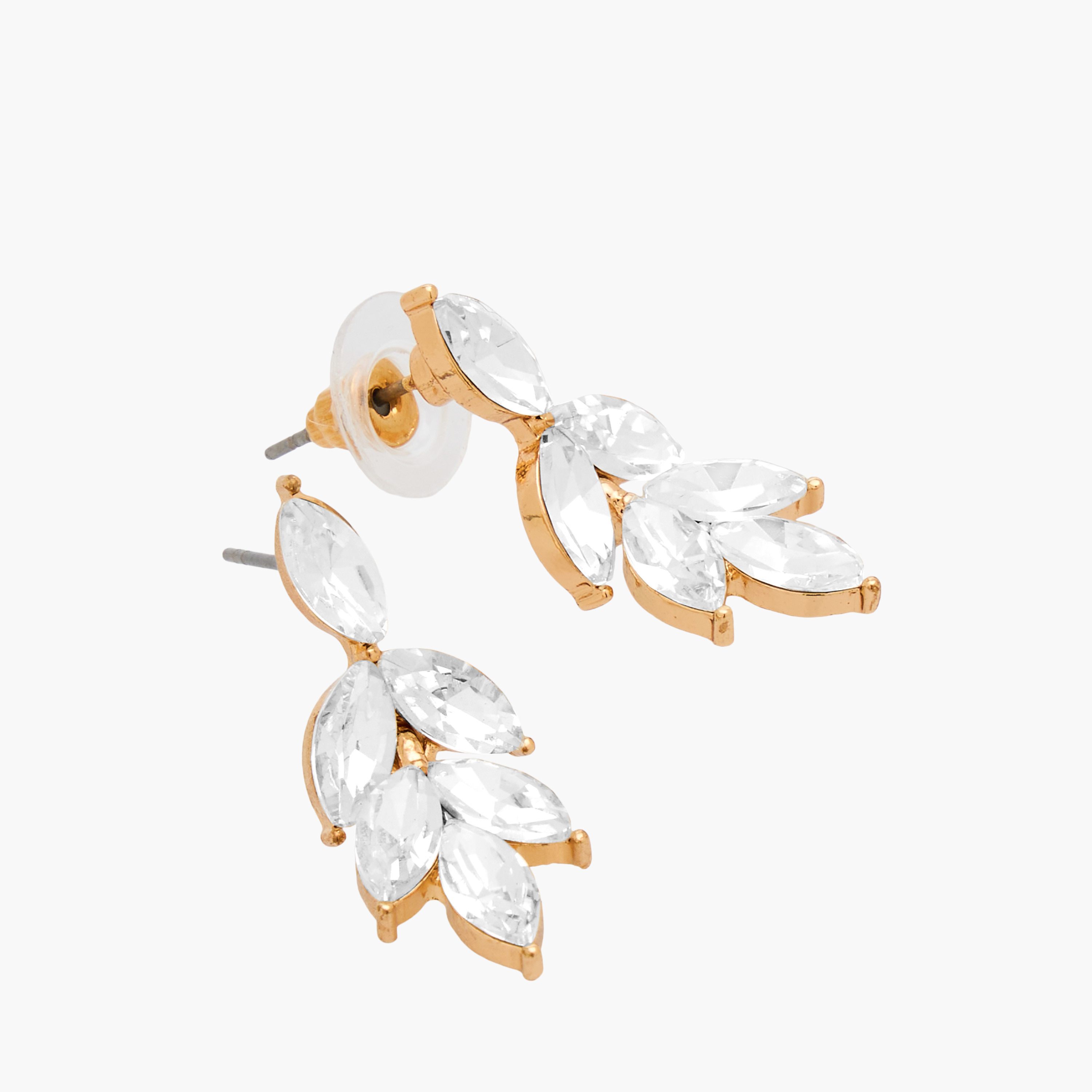 Set of 2 - Diamante Leaf Necklace and Earrings-women-watchesandjewellery-jewellery-jewellerysets-image-4