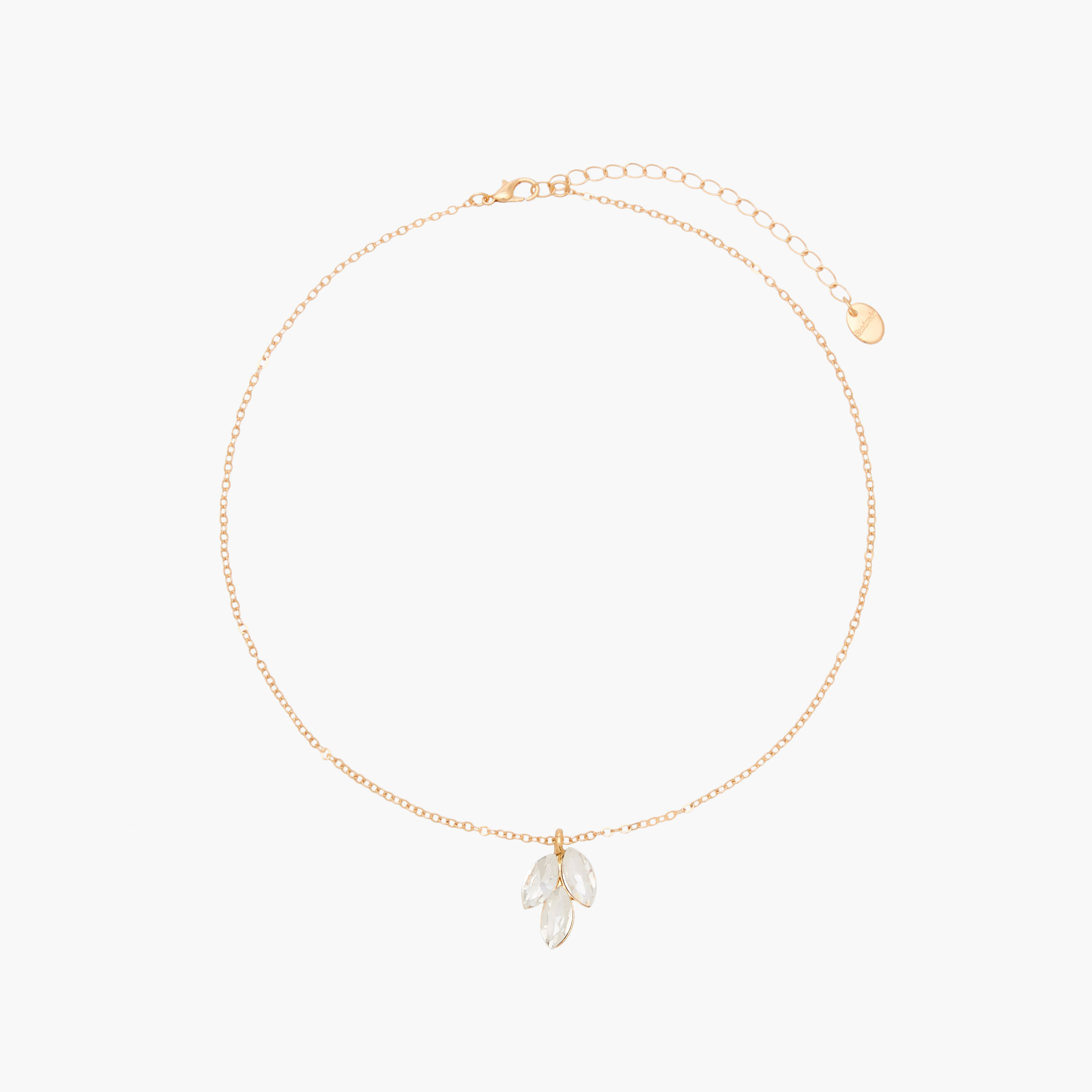 Set of 2 - Crystal Leaf Embellished Necklace and Earrings-women-watchesandjewellery-jewellery-jewellerysets-image-2