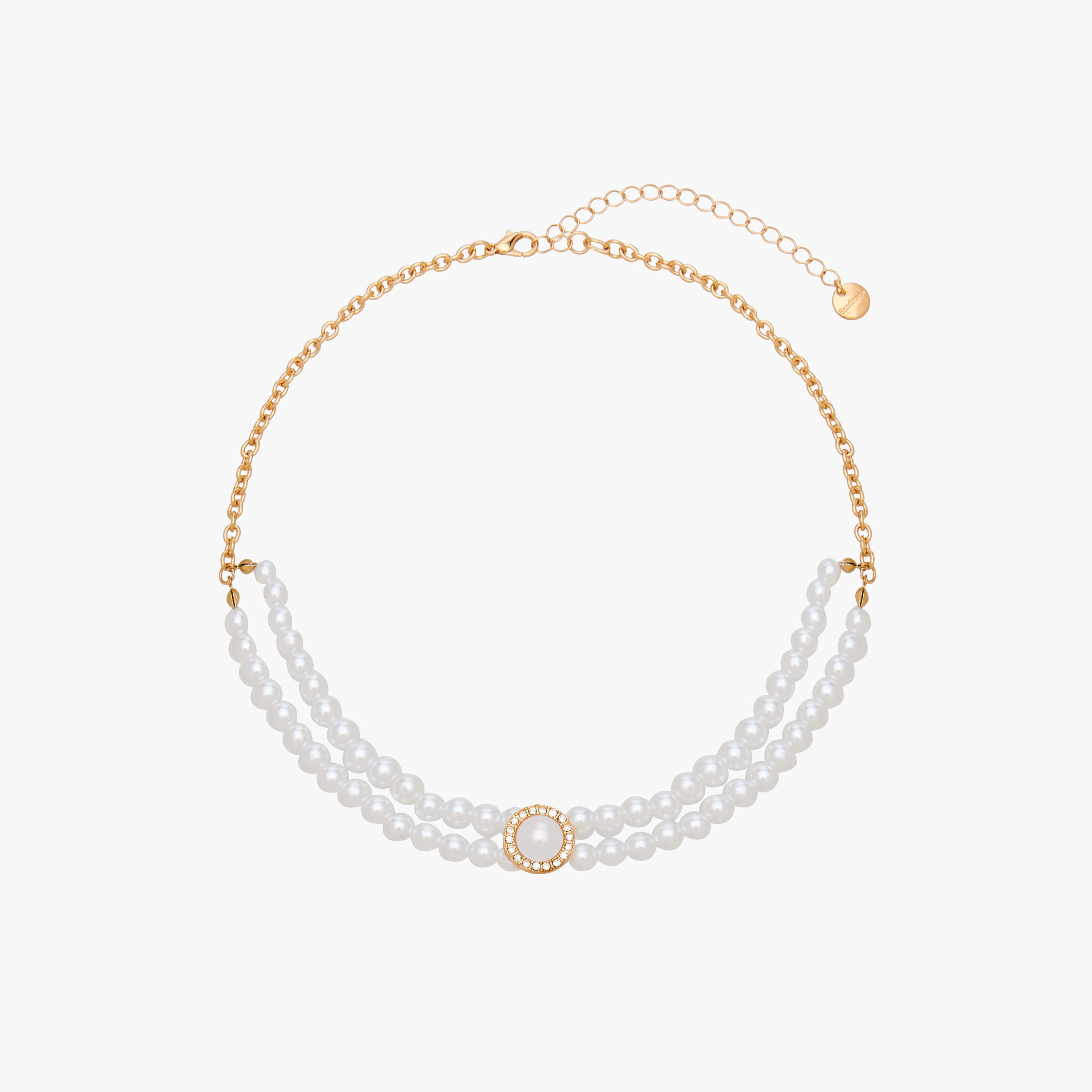 Set of 2 - Pearl Embellished Necklace and Earrings-women-watchesandjewellery-jewellery-jewellerysets-image-2