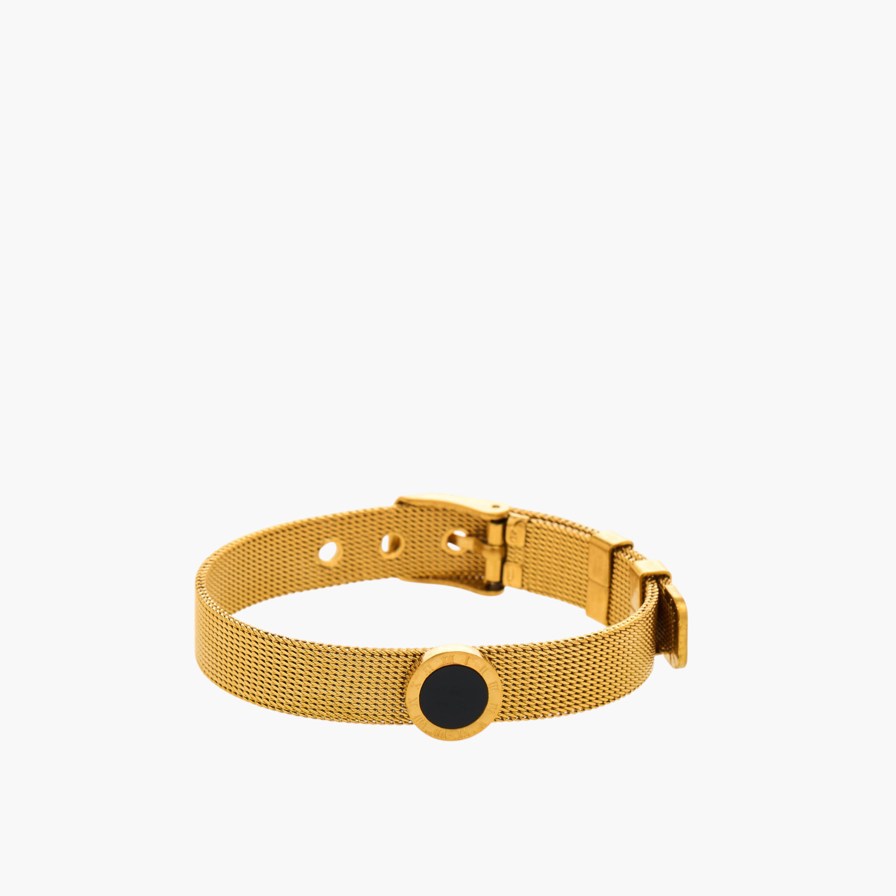 Metal Gold Finish Belt Bracelet-women-watchesandjewellery-jewellery-banglesandbracelets-image-1