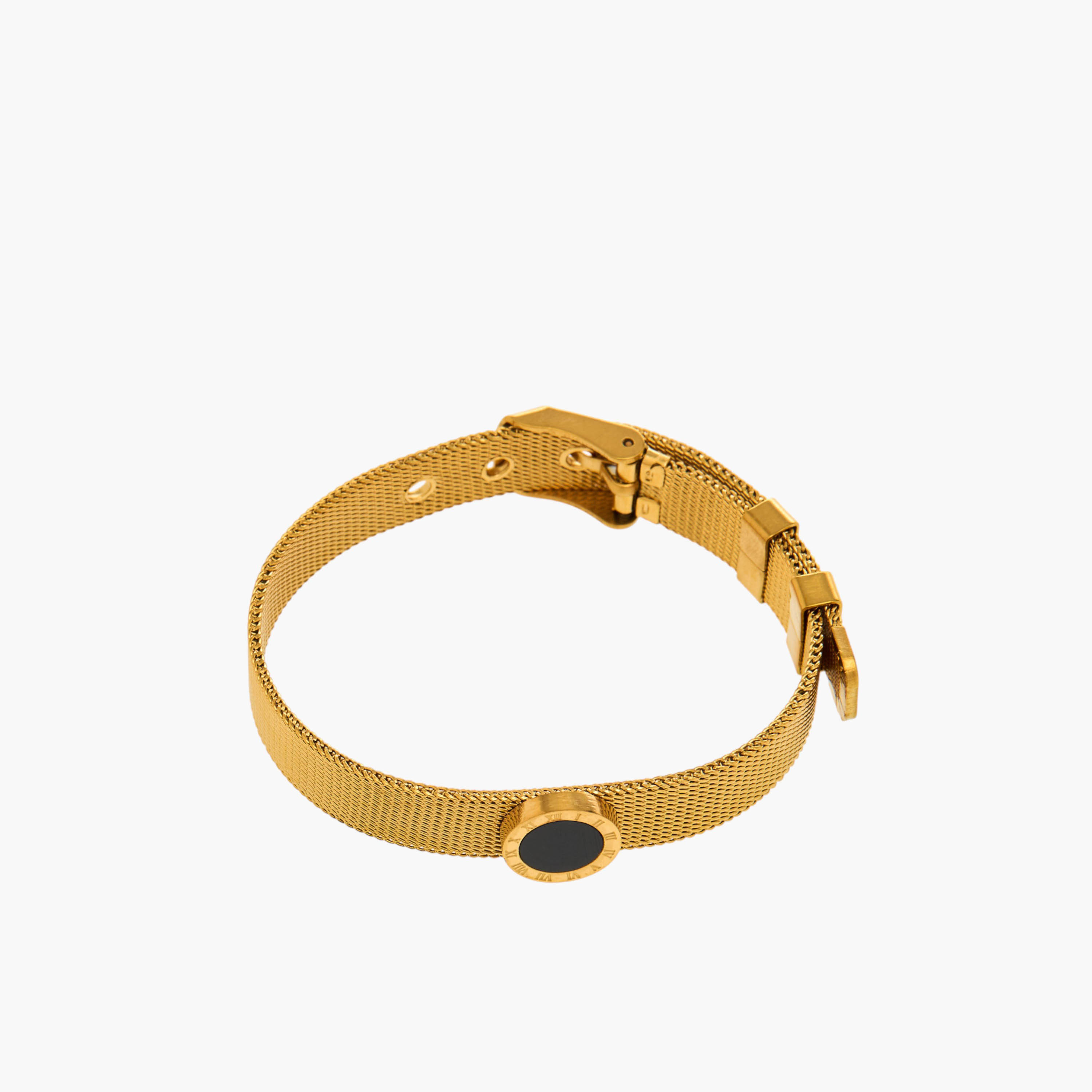 Metal Gold Finish Belt Bracelet-women-watchesandjewellery-jewellery-banglesandbracelets-image-2