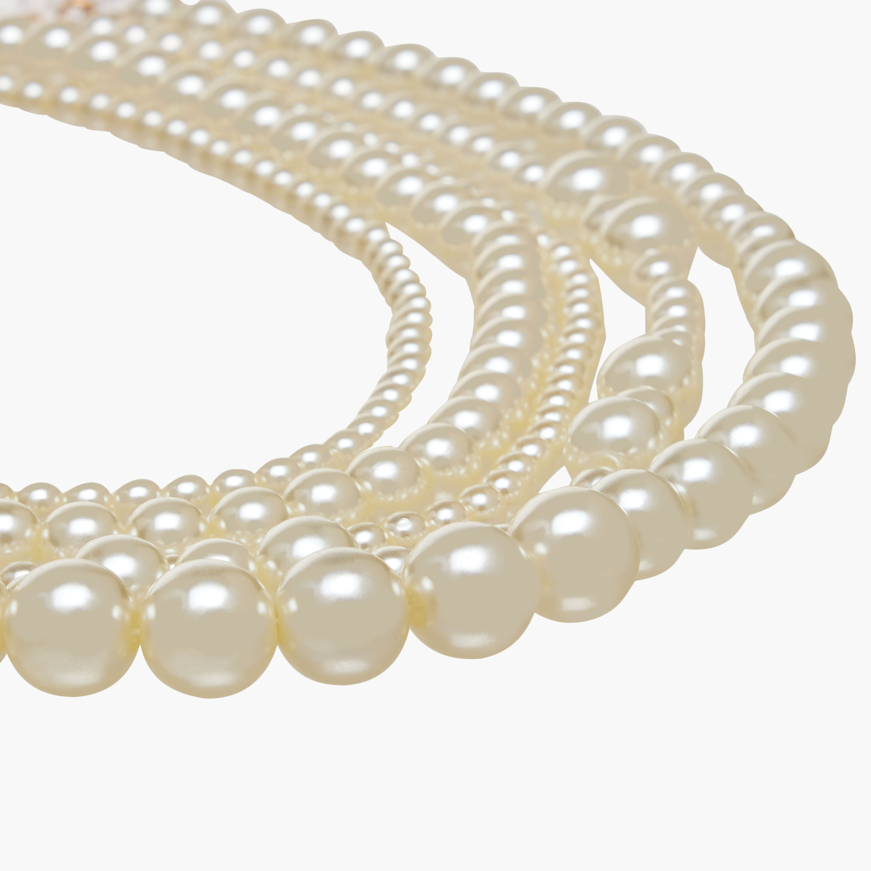 Metal Layered Necklace with Pearls-women-watchesandjewellery-jewellery-necklacesandpendants-image-4