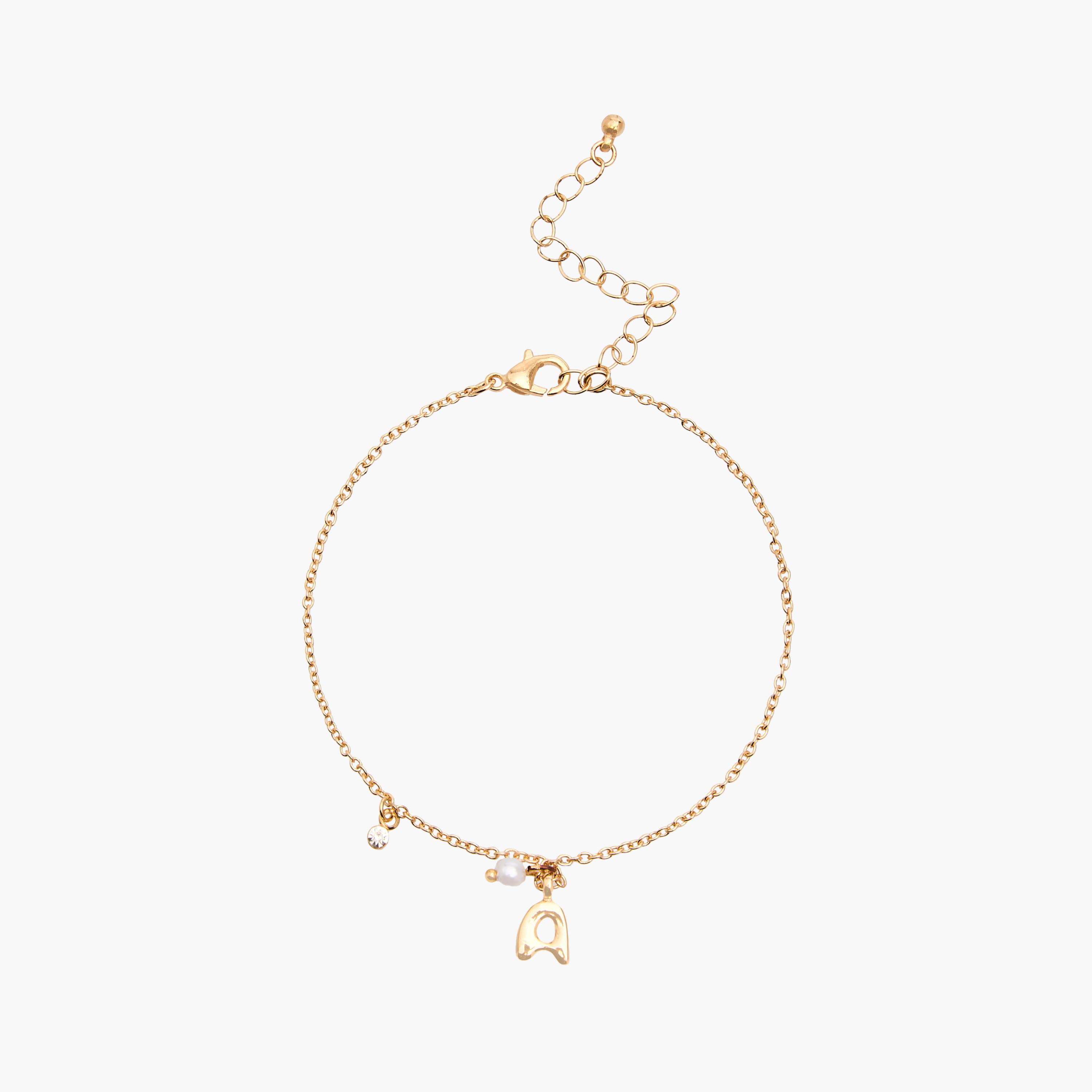أساور بلون ذهبي ودلاية حرف - طقم 3 قطع-women-watchesandjewellery-jewellery-banglesandbracelets-image-5