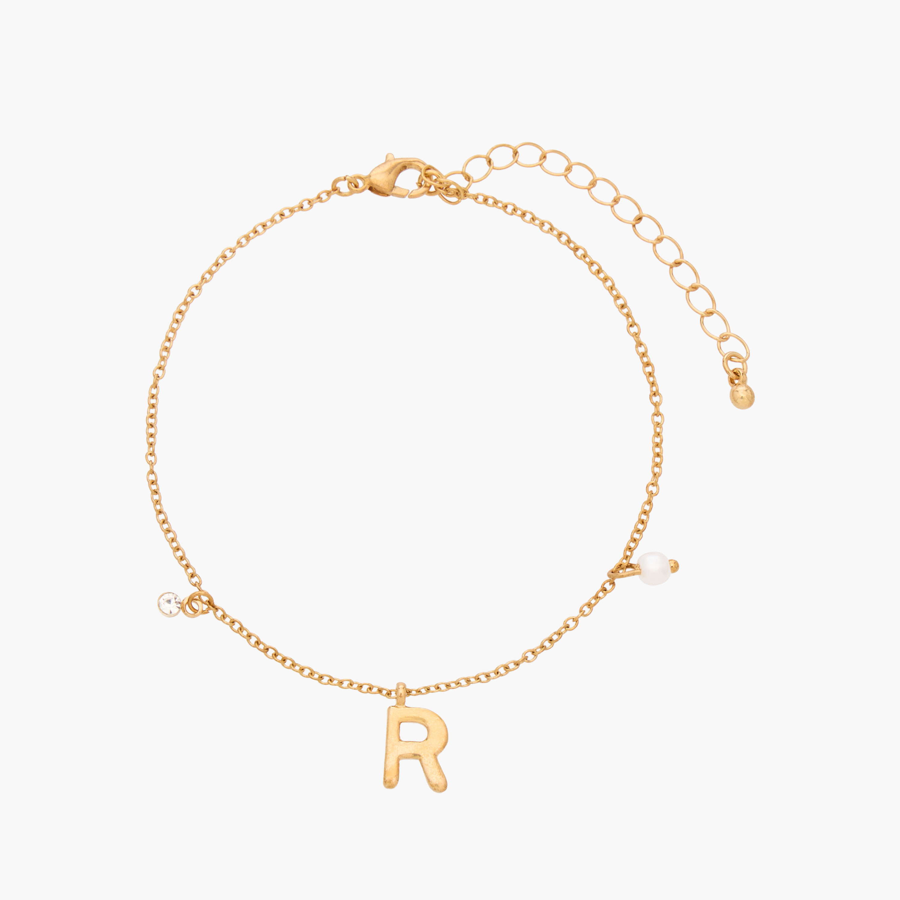 سوار سلسلة ذهبي بدلاية حرف-women-watchesandjewellery-jewellery-banglesandbracelets-image-2