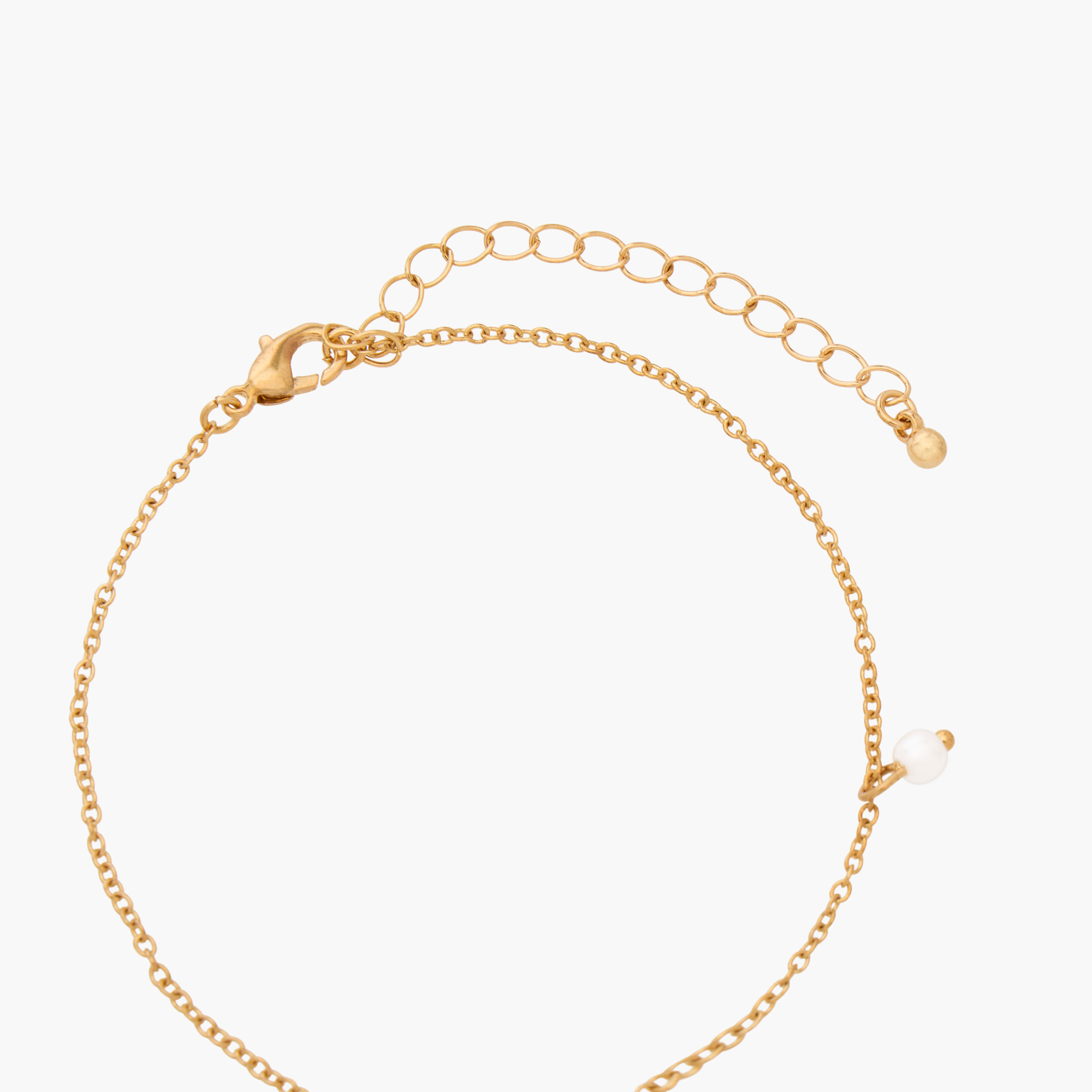 سوار سلسلة ذهبي بدلاية حرف-women-watchesandjewellery-jewellery-banglesandbracelets-image-4