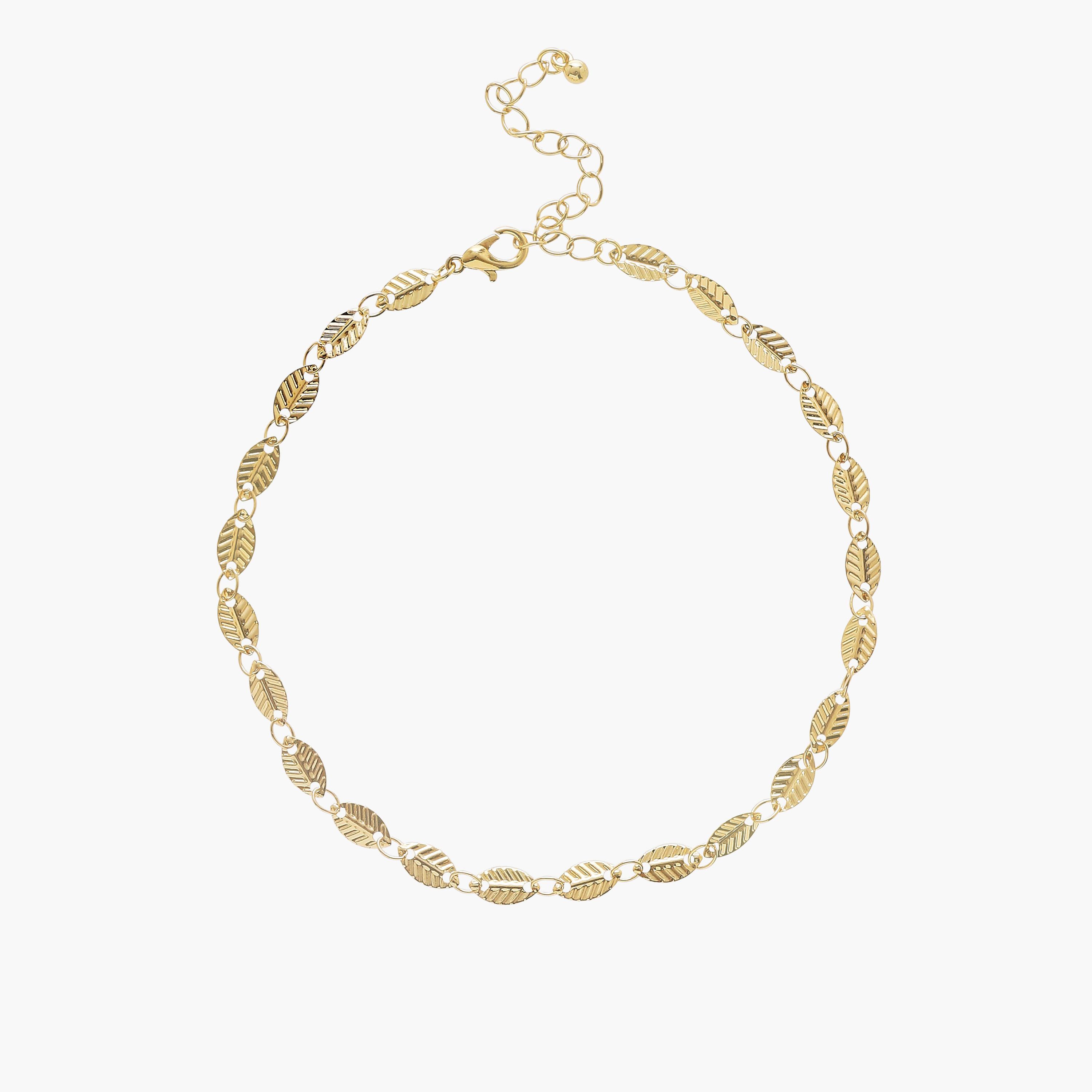 طقم خلخال ذهبي اللون بتصاميم متنوعة – 6 قطع-women-watchesandjewellery-jewellery-anklets-image-1