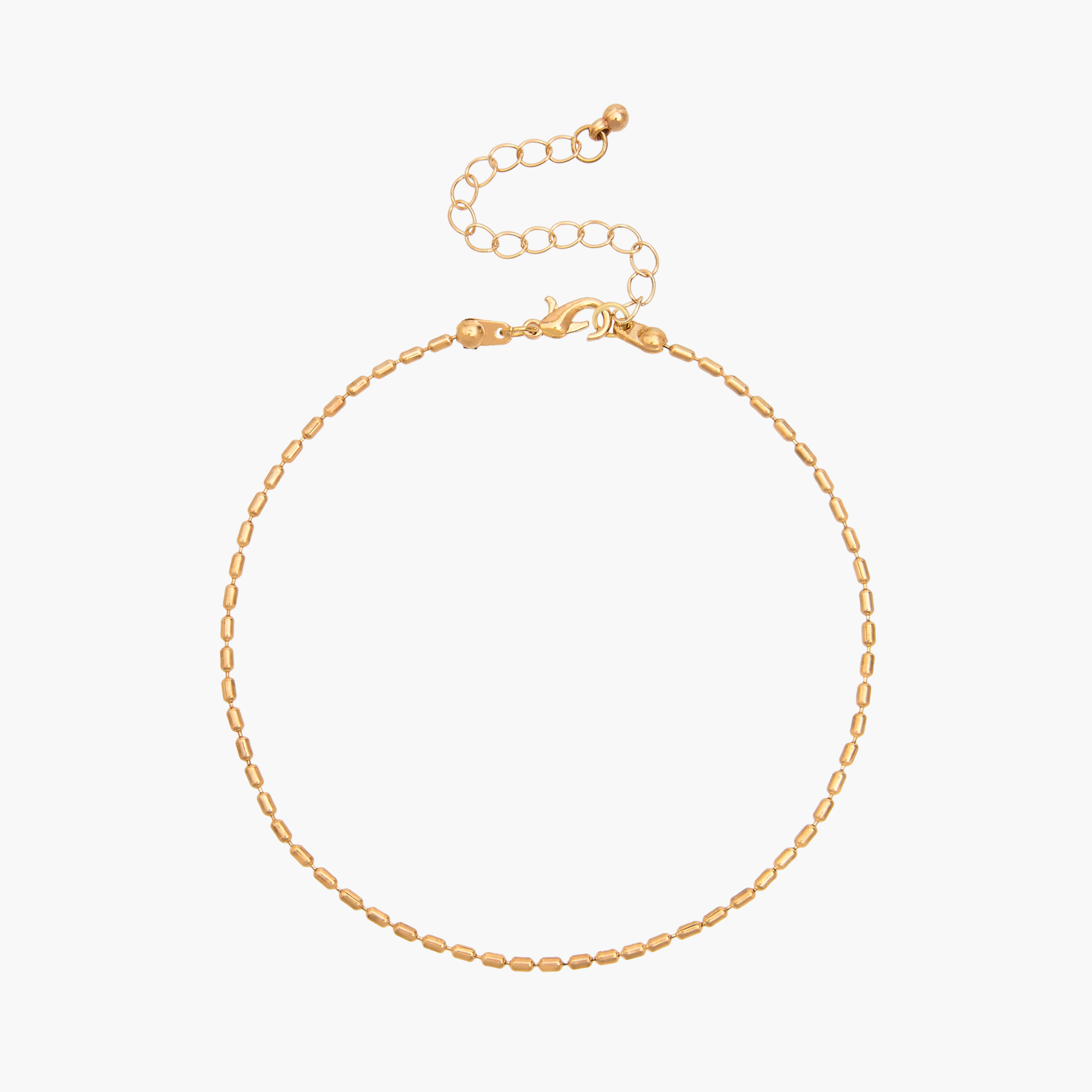 خلاخيل مزينة مطلية بالذهب - عبوة 3 قطع-women-watchesandjewellery-jewellery-anklets-image-3