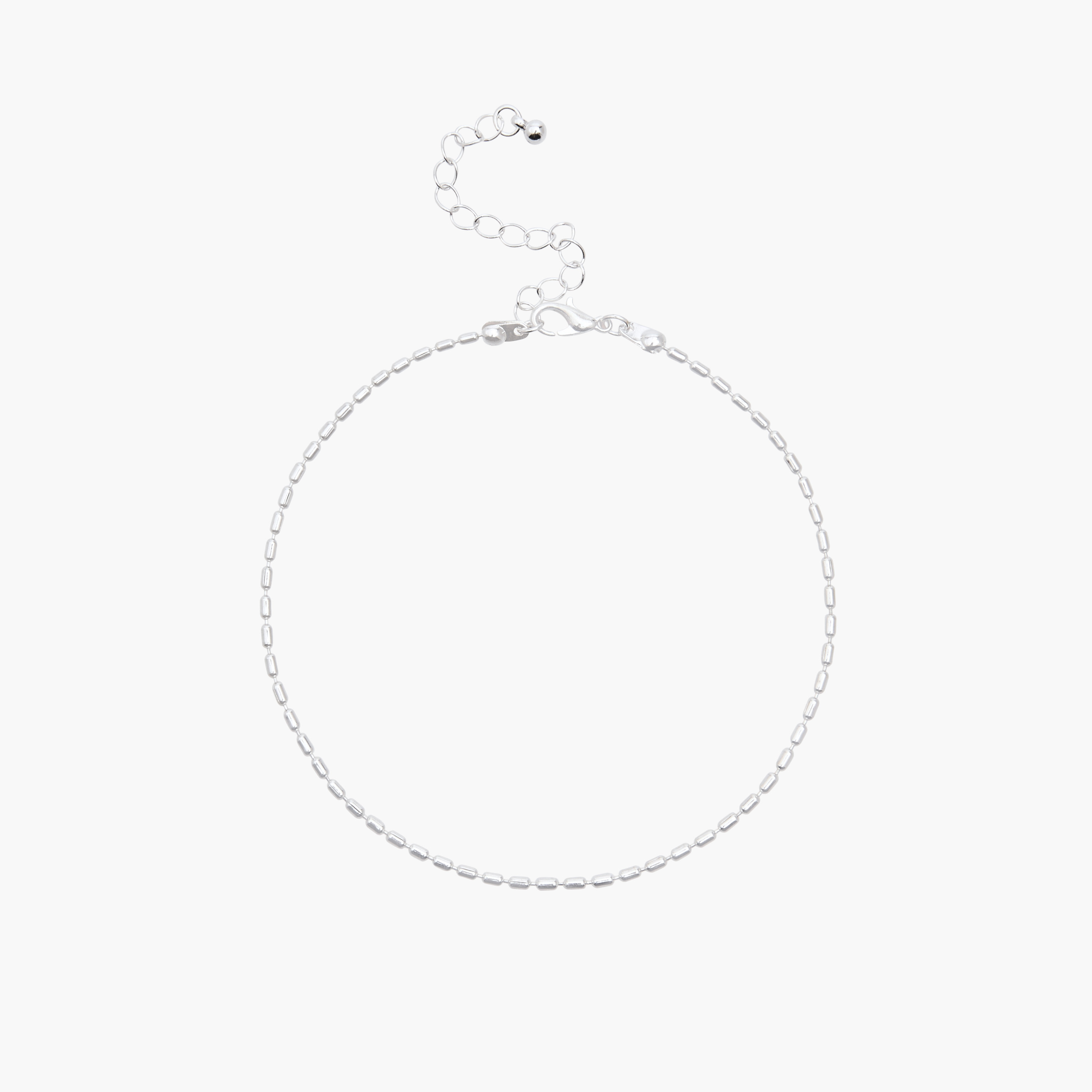 خلاخيل مزينة مطلية بالفضة - عبوة من 3 قطع-women-watchesandjewellery-jewellery-anklets-image-5
