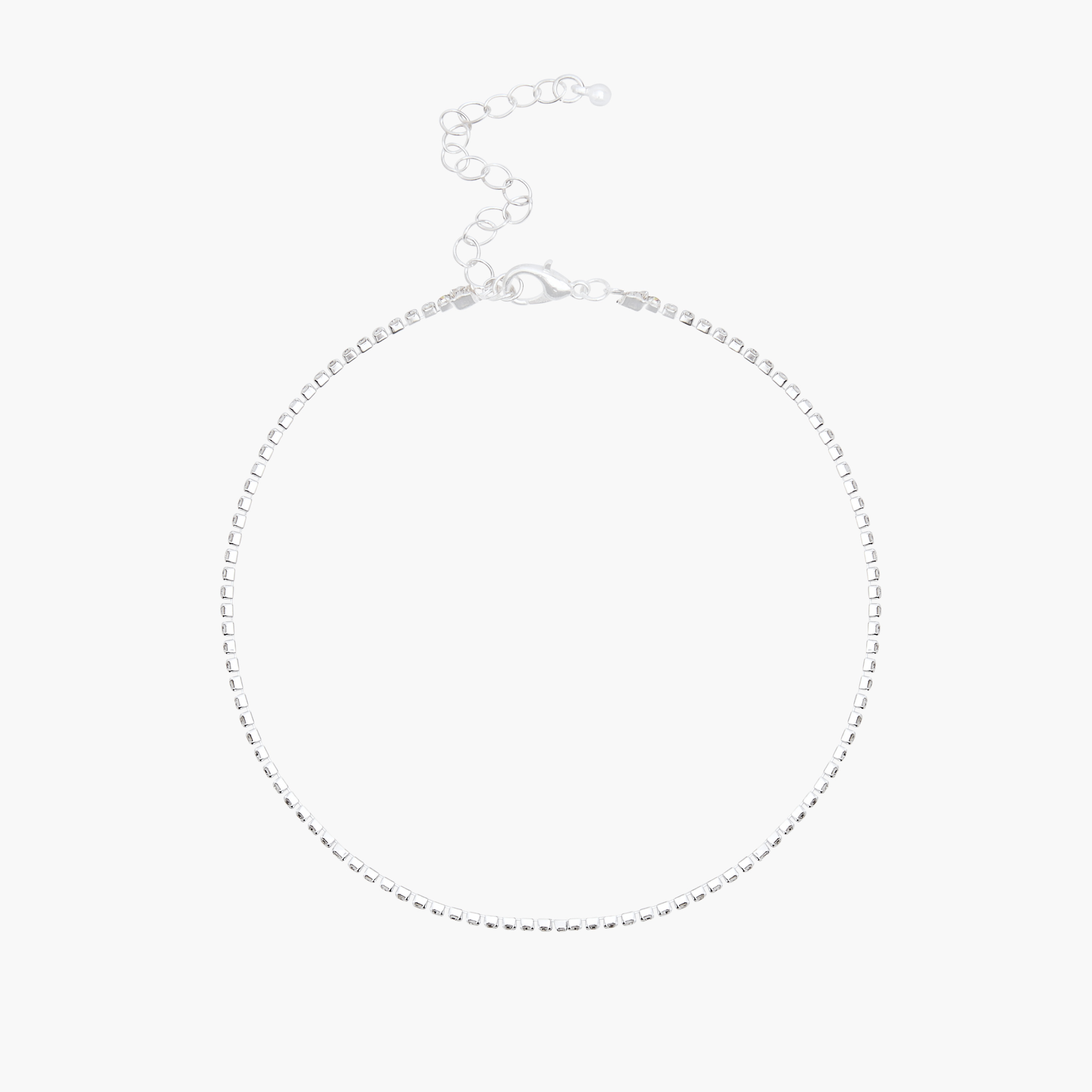 خلاخيل مزينة مطلية بالفضة - عبوة من 3 قطع-women-watchesandjewellery-jewellery-anklets-image-3