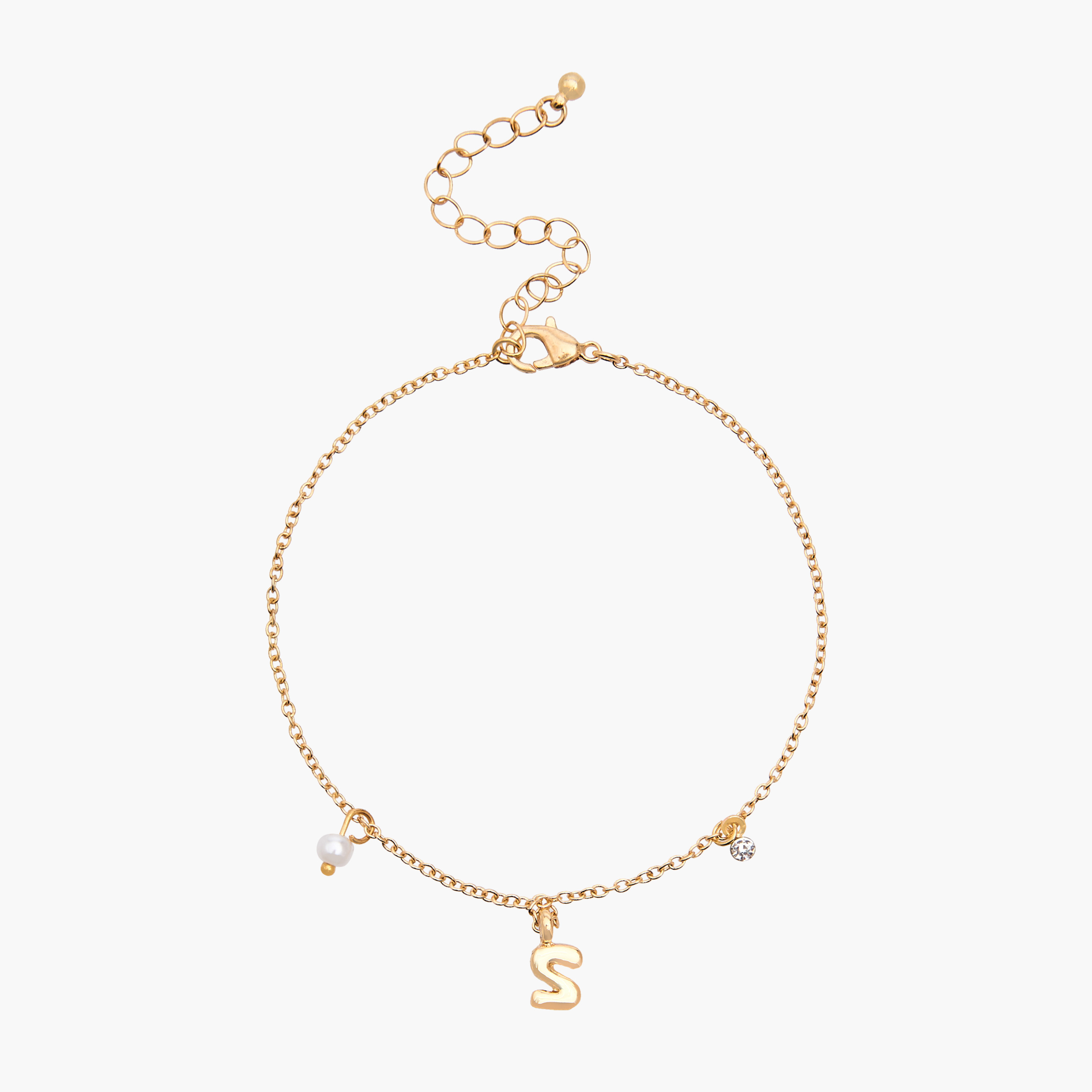 سوار بحرف ولون ذهبي-women-watchesandjewellery-jewellery-banglesandbracelets-image-2