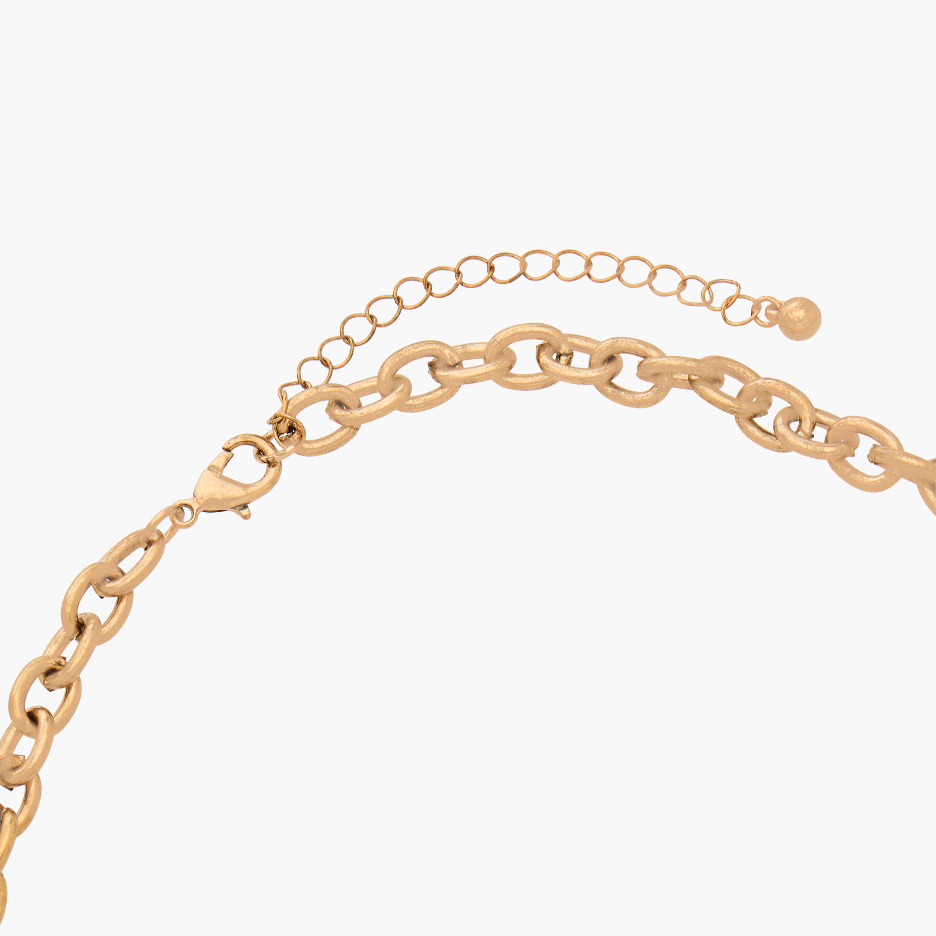 Metallic Necklace with Heart Charm-women-watchesandjewellery-jewellery-necklacesandpendants-image-3