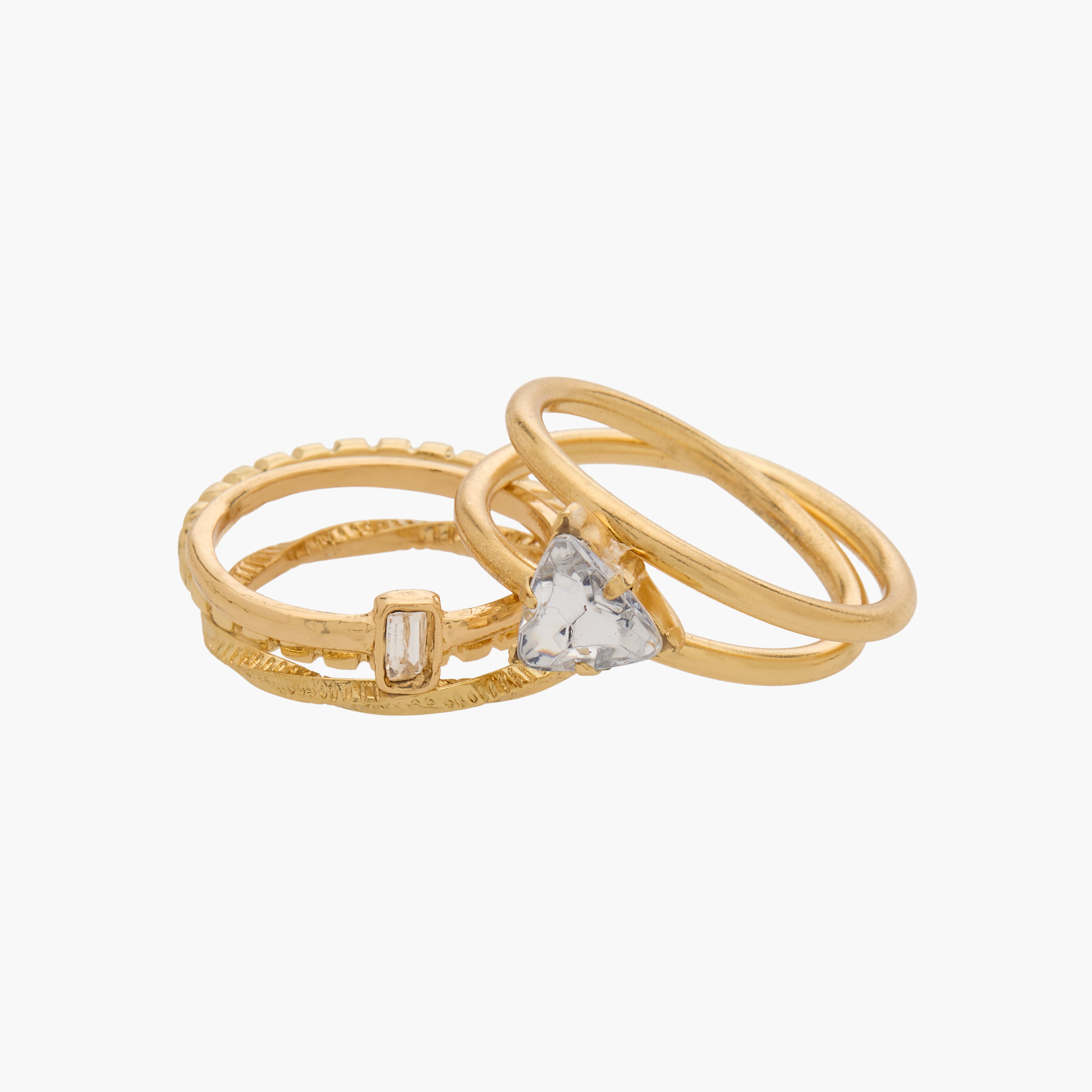 Assorted Gold Tone Ring - Set of 6-women-watchesandjewellery-jewellery-rings-image-3