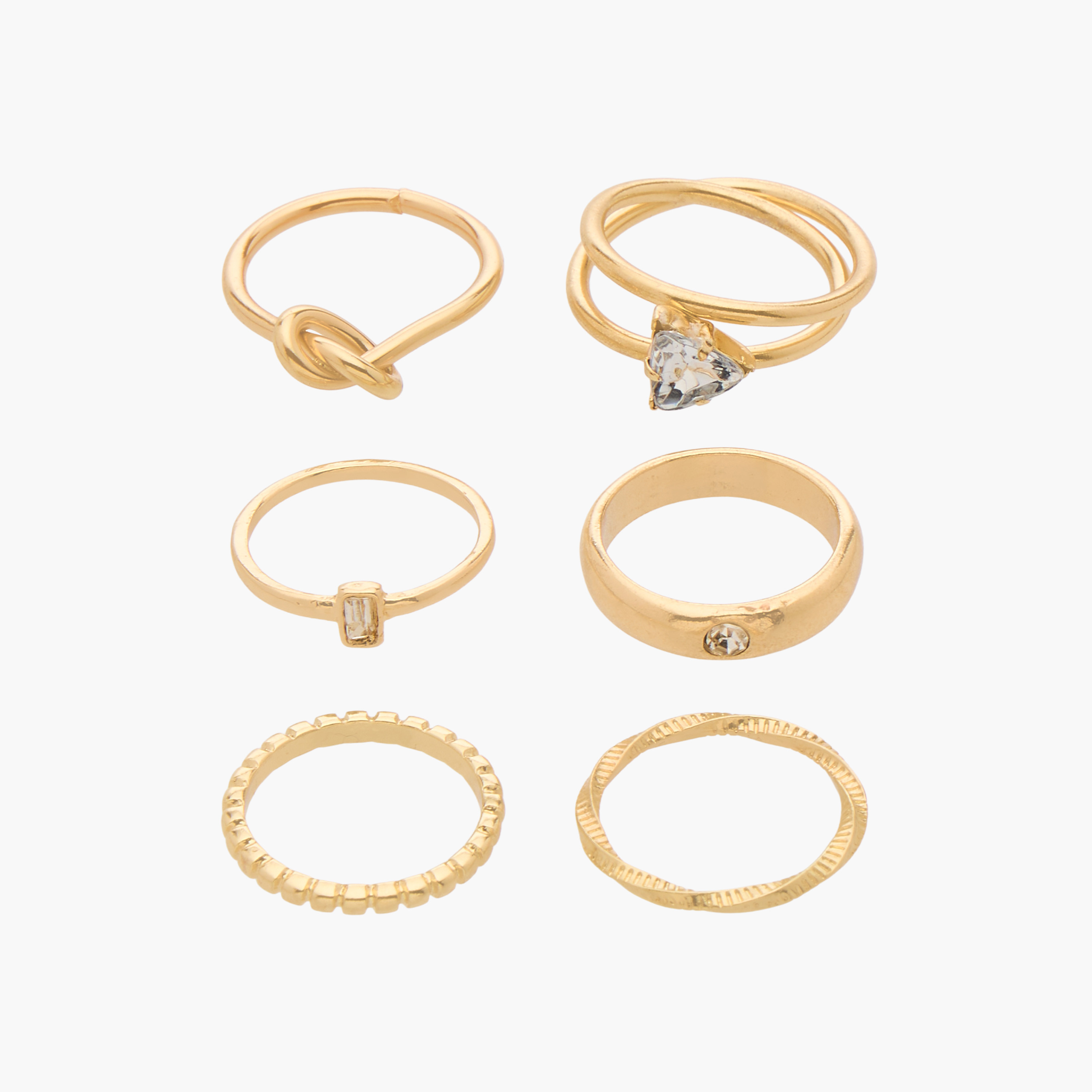 Pack of 6 Assorted Metal Ring-women-watchesandjewellery-jewellery-rings-image-1