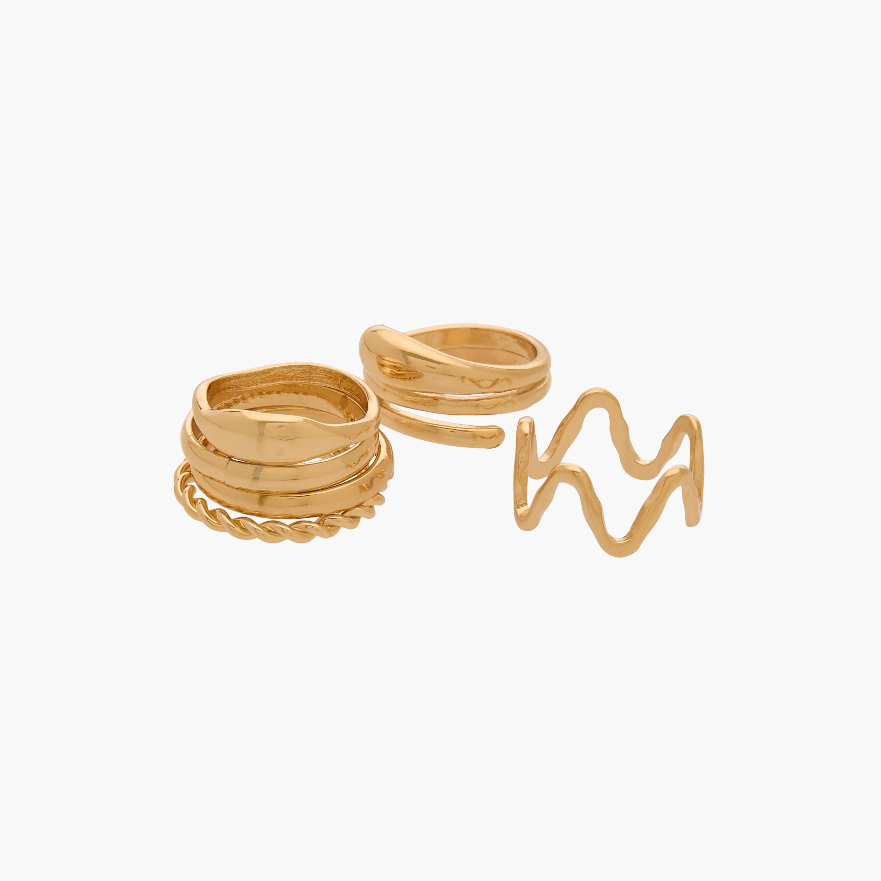 Pack of 6 Assorted Metal Ring-women-watchesandjewellery-jewellery-rings-image-2