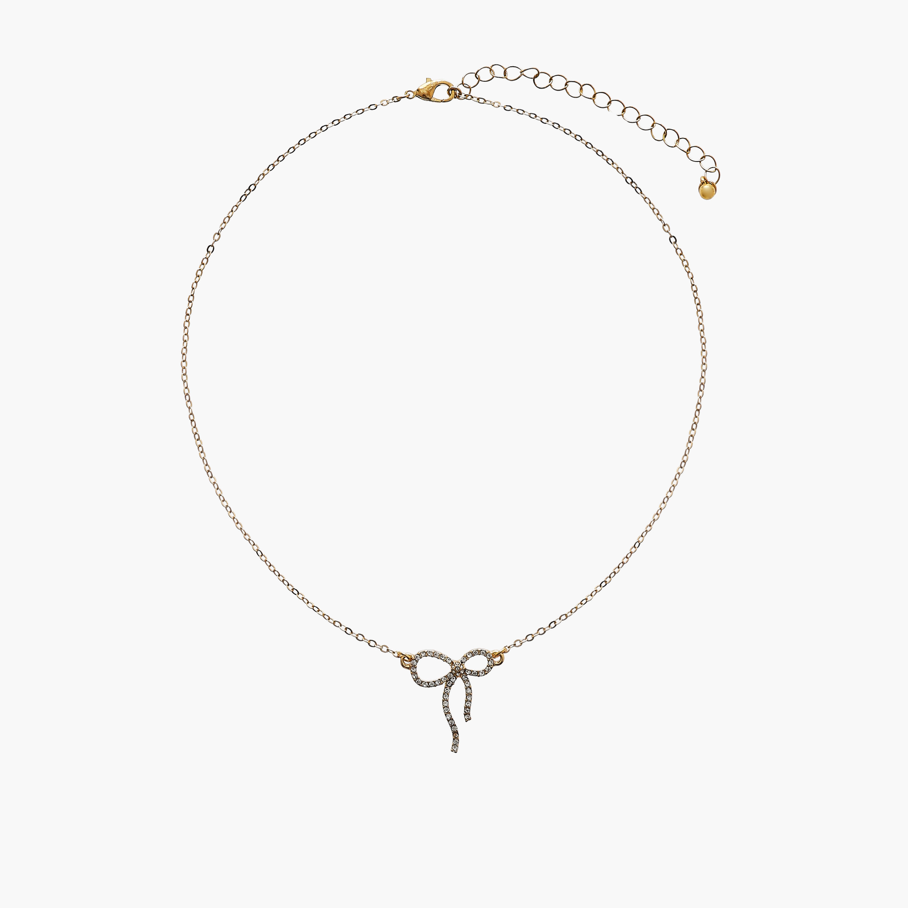 Set of 2 - Bow Embellished Pendant Necklace and Earrings-women-watchesandjewellery-jewellery-jewellerysets-image-2