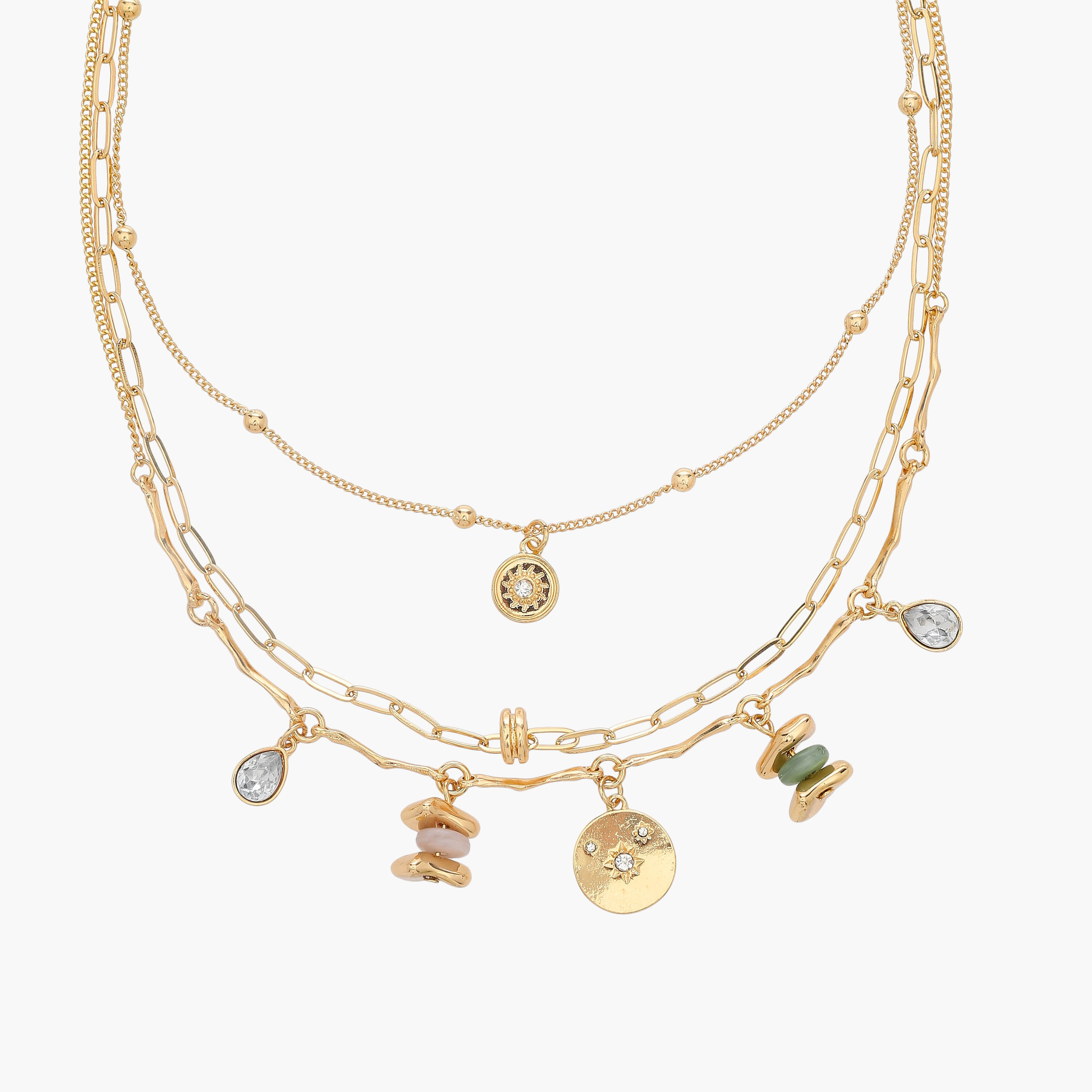 عقد معدن طبقات بدلايات-women-watchesandjewellery-jewellery-necklacesandpendants-image-2