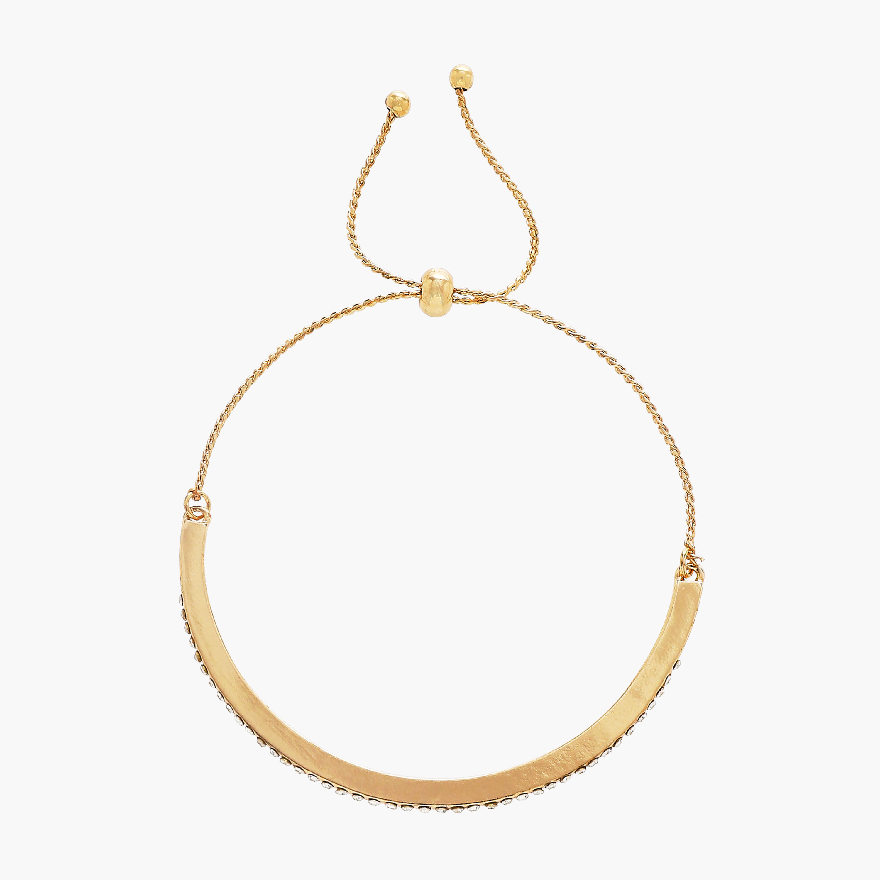 Metal Slider Clasp Embellished Bracelet-women-watchesandjewellery-jewellery-banglesandbracelets-image-2