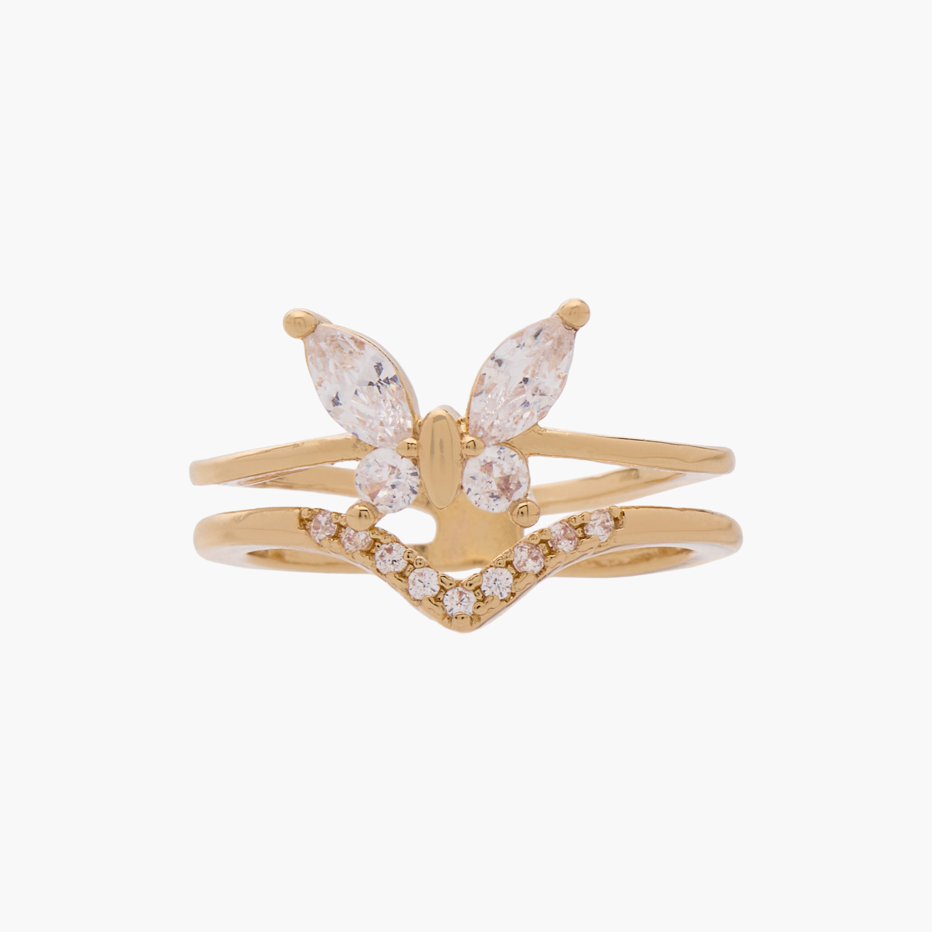 Cubic Zirconia Embellished Metal Ring-women-watchesandjewellery-jewellery-rings-image-1