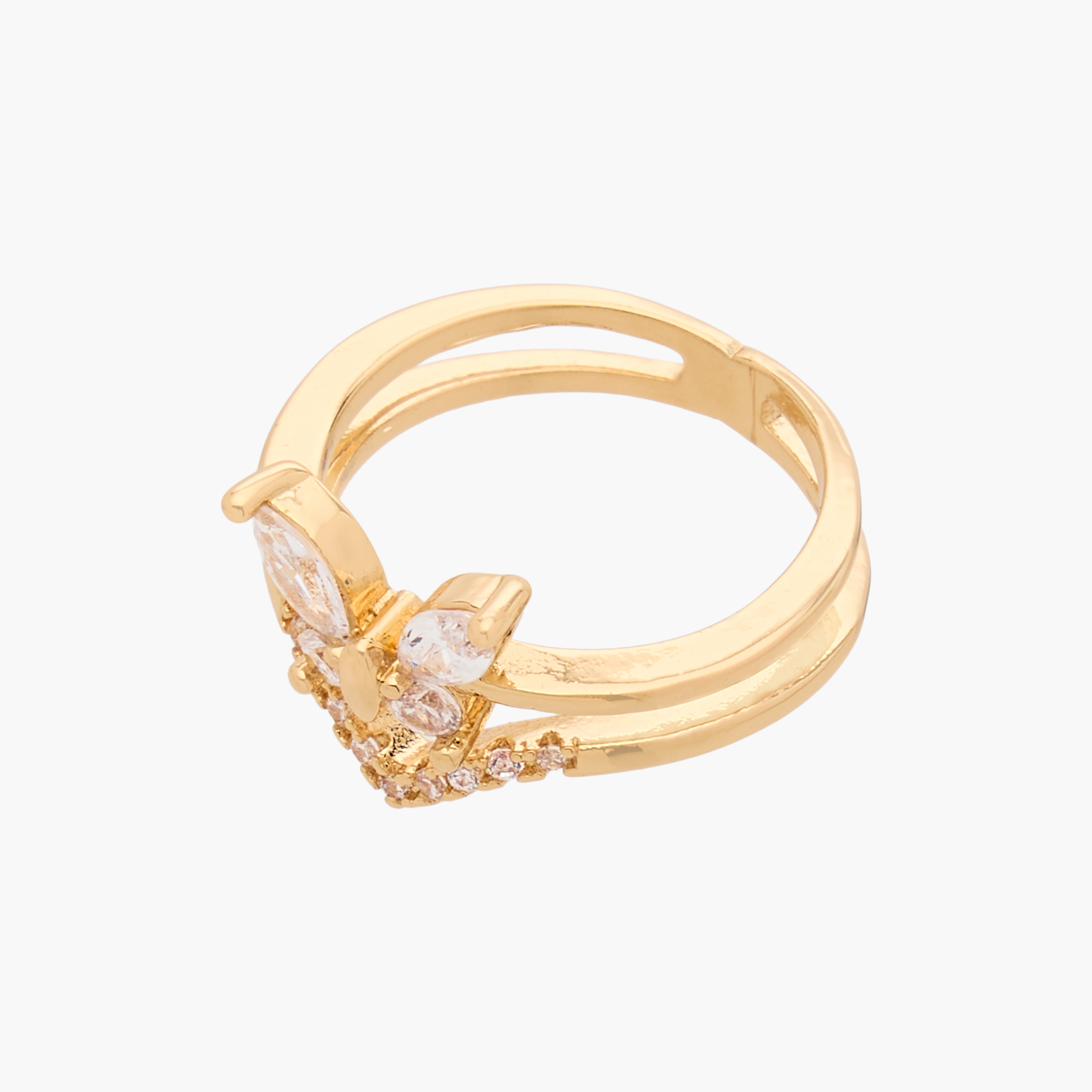 Cubic Zirconia Embellished Metal Ring-women-watchesandjewellery-jewellery-rings-image-2