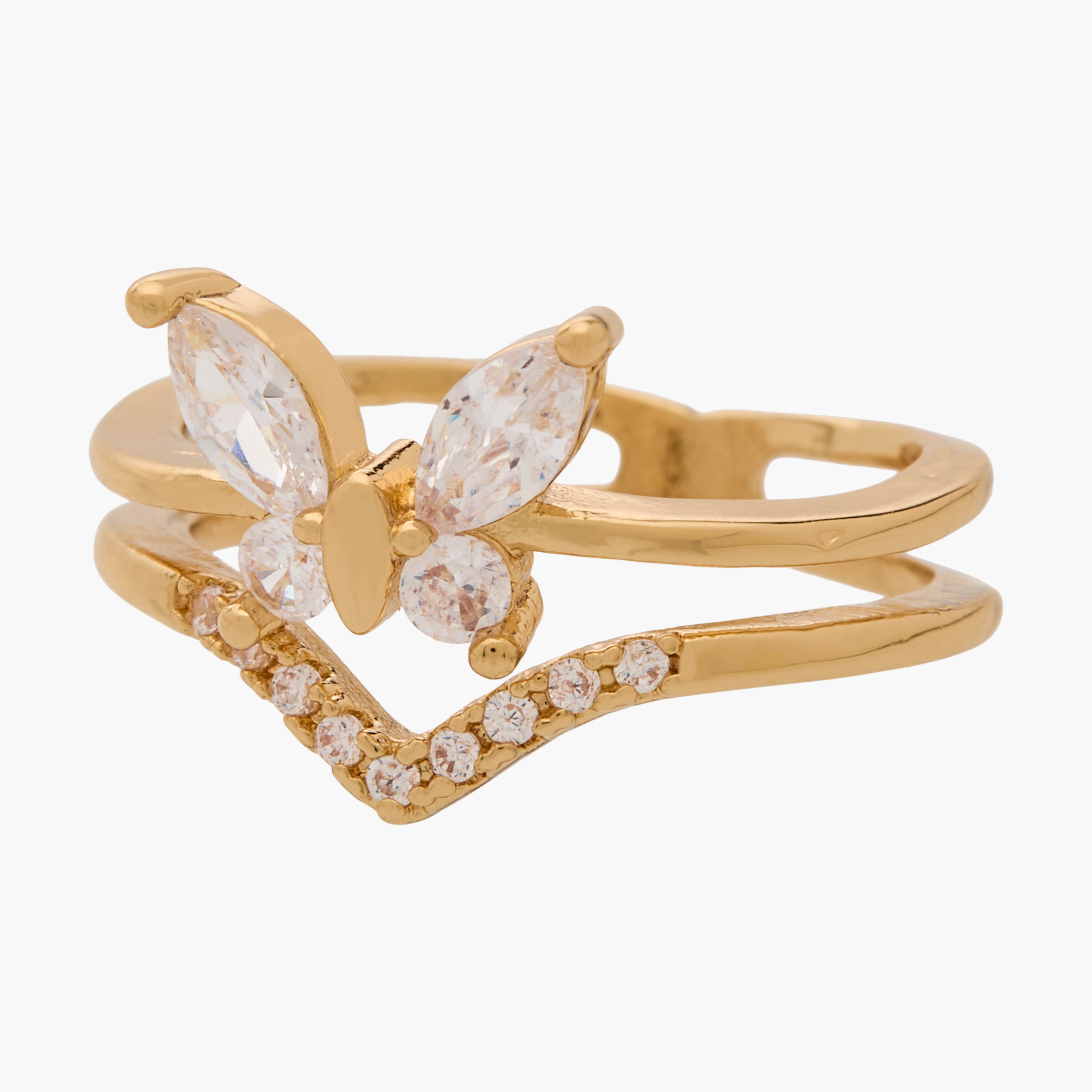 Cubic Zirconia Embellished Metal Ring-women-watchesandjewellery-jewellery-rings-image-4