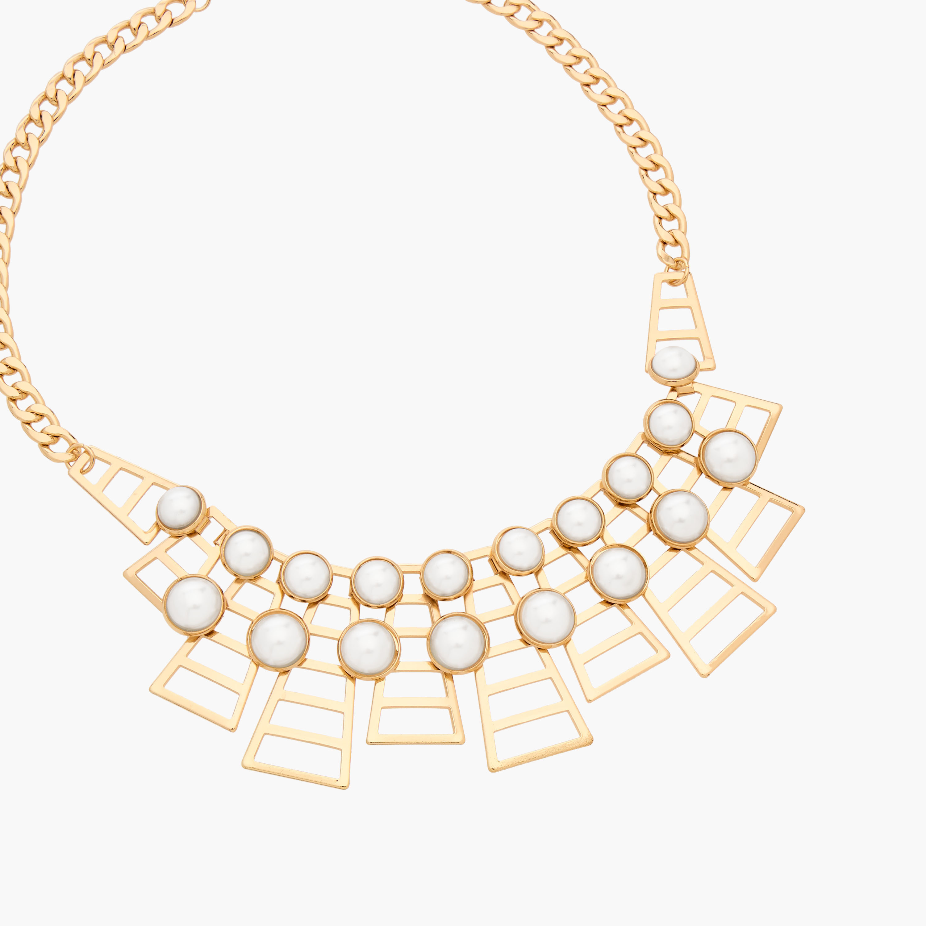 عقد معدن مزين باللؤلؤ-women-watchesandjewellery-jewellery-necklacesandpendants-image-2