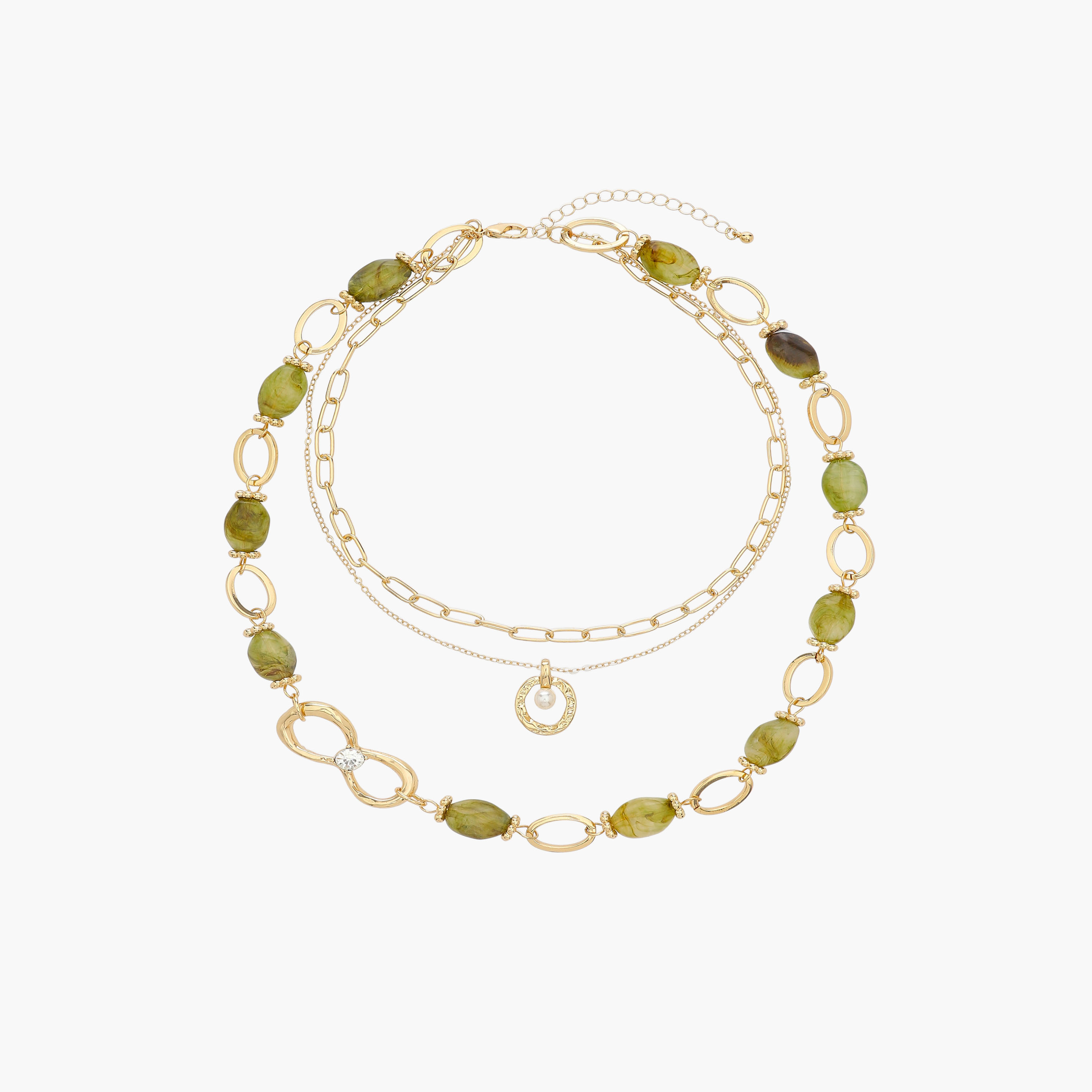 عقد معدني متعدد الطبقات-women-watchesandjewellery-jewellery-necklacesandpendants-image-1