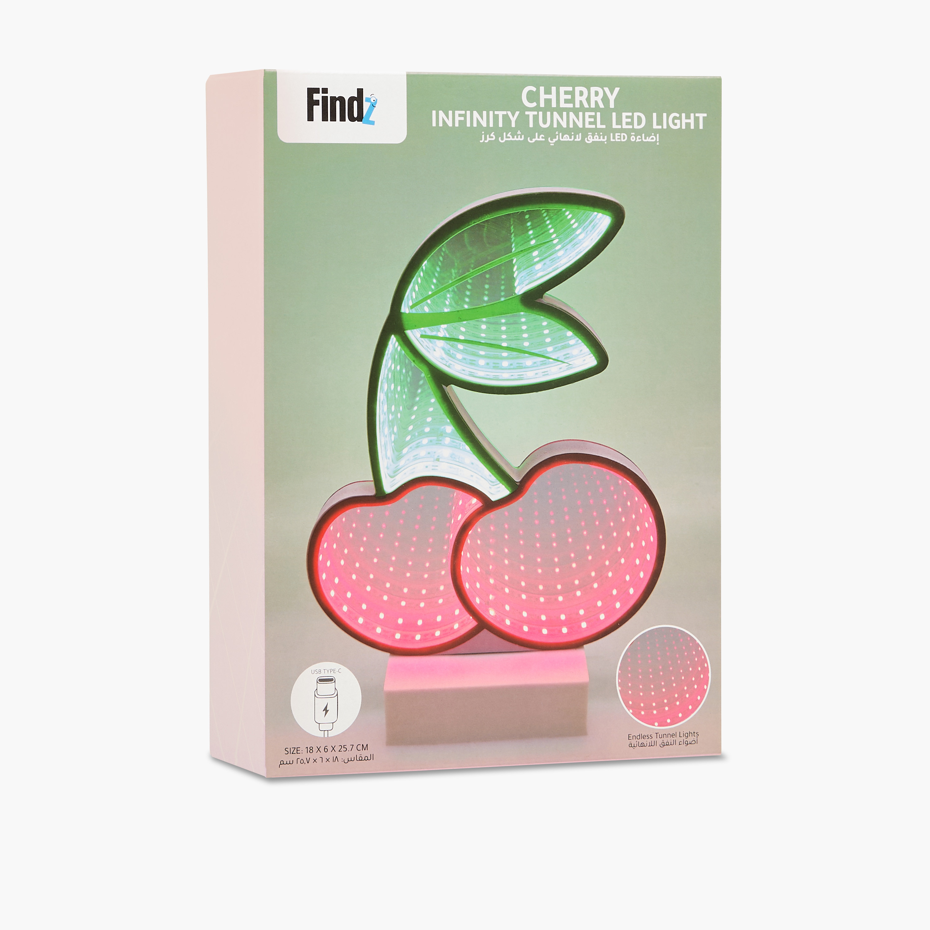 Cherry Infinity Tunnel LED Light - 18x6x26 cms-household-lighting-decorativelighting-noveltylights-image-2