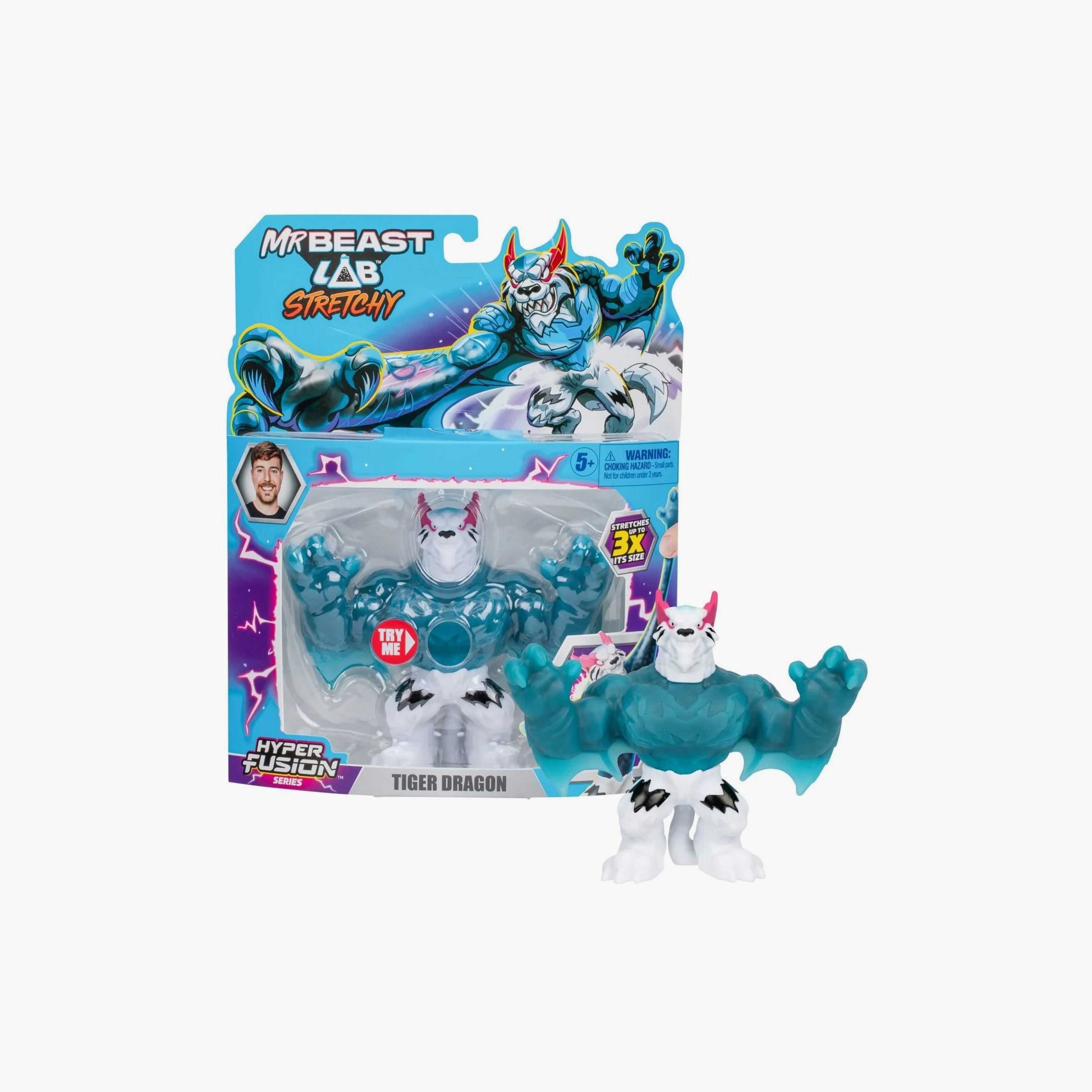 بطل مستر بيست لاب القابل للتمدد - نمر تنين-toys-playfigures-actionfigures-image-4