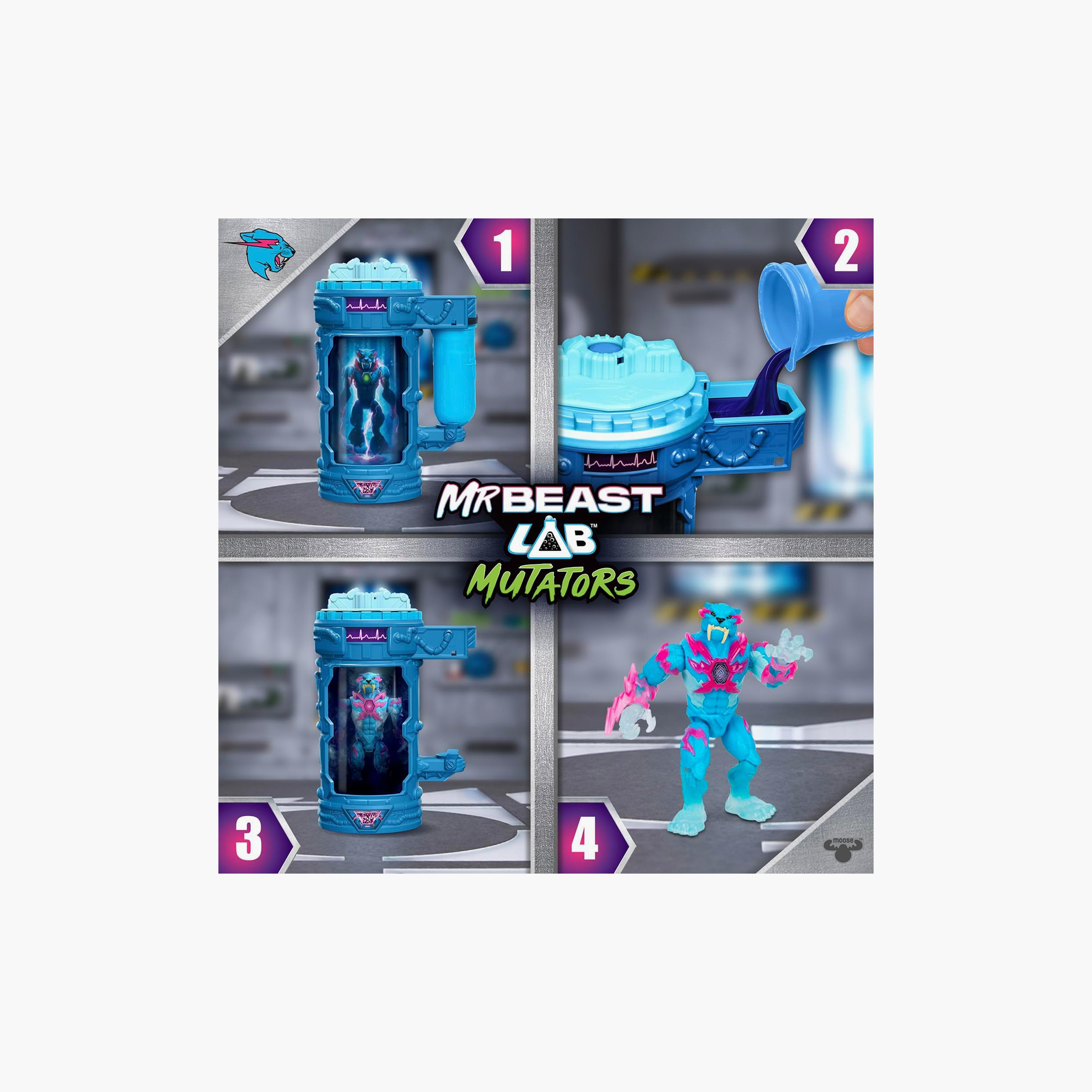 MrBeast Lab Mutation Chamber Collectible - Lightning Panther-toys-playfigures-actionfigures-image-2