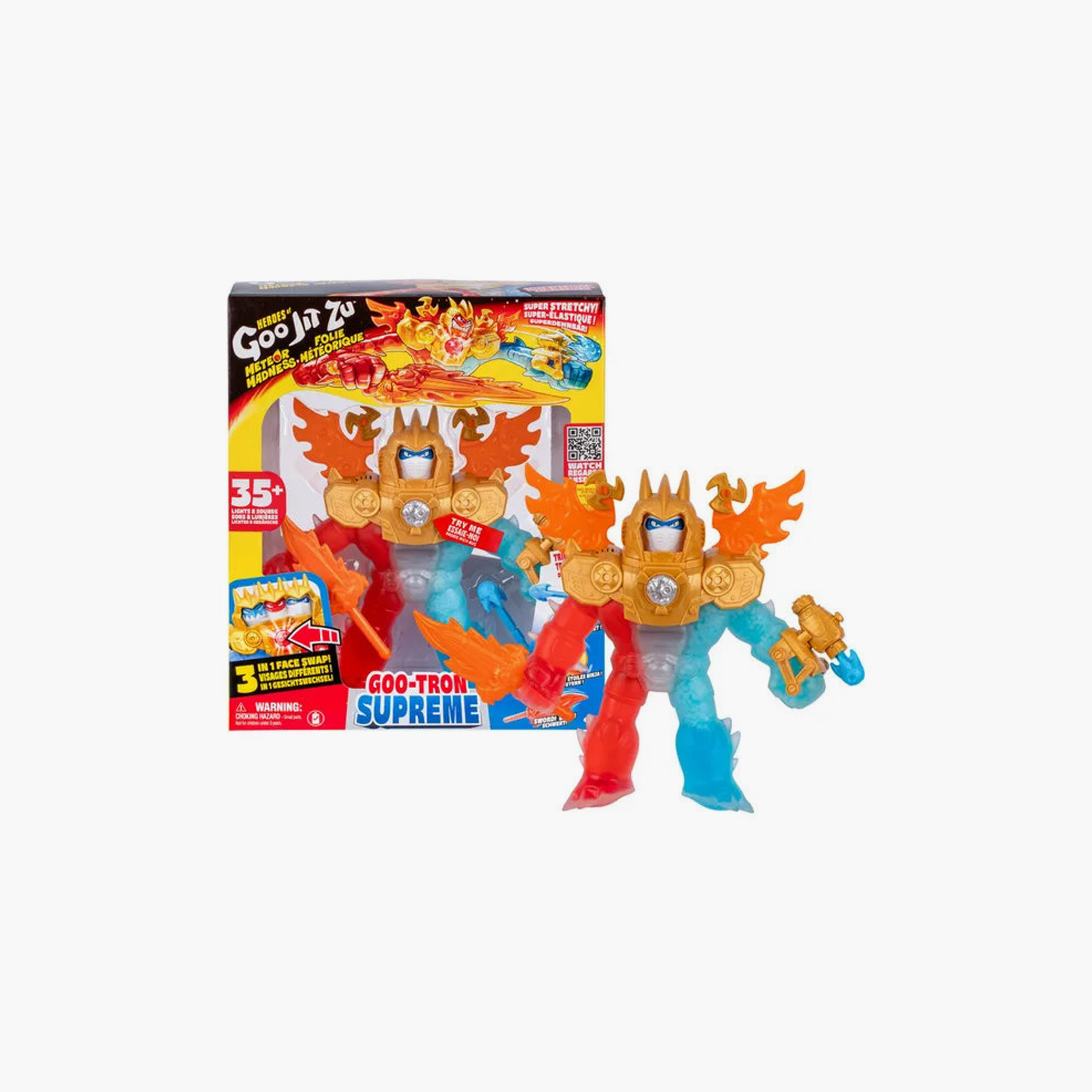Heroes Of Goo Jit Zu - S13 Meteor Madness Goo-Tron Supreme Stretchy Action Figure - 12.7 cm-toys-playfigures-actionfigures-image-2