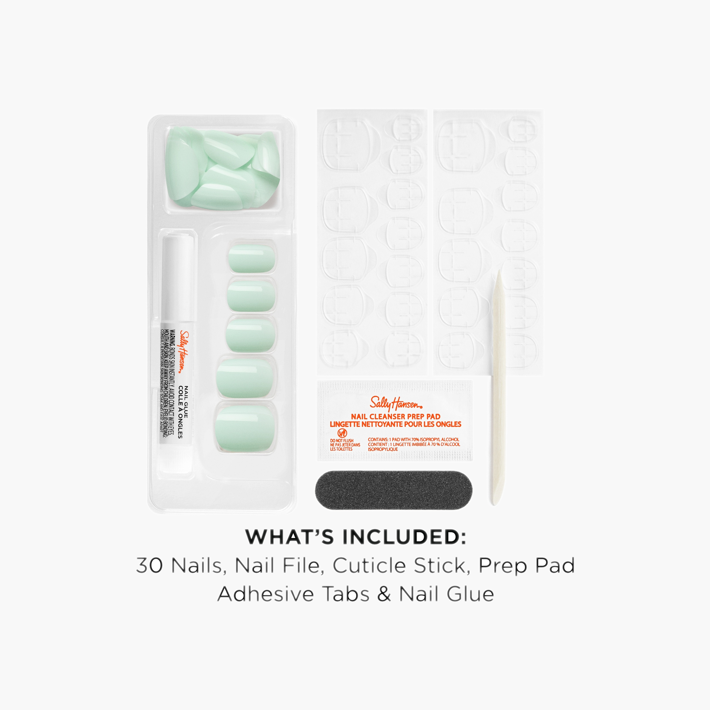 Sally Hansen Glossy Press-On Nails Set-27g-beautyandpersonalcare-makeup-nails-artificialnails-image-23