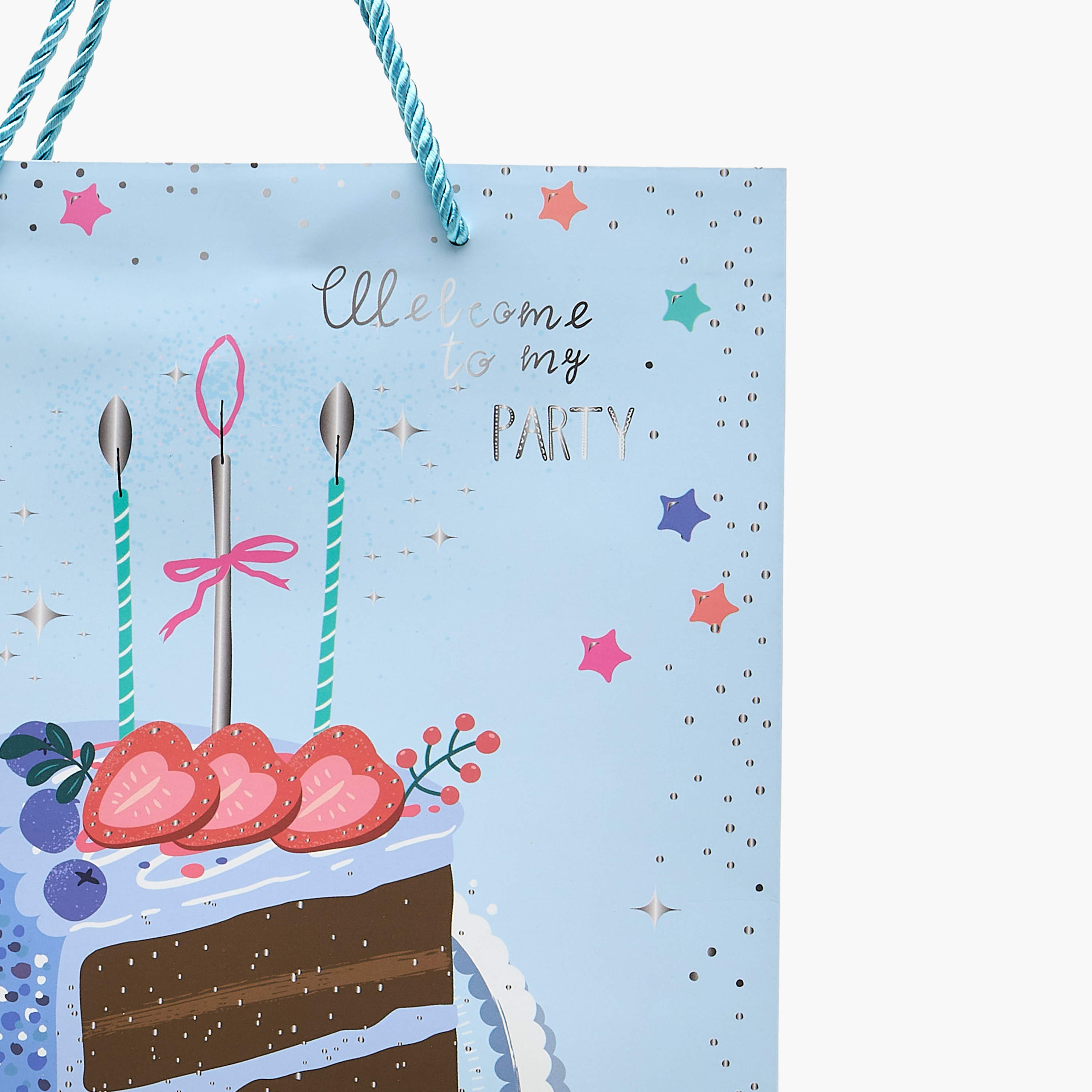 Birthday Cake Print Paper Gift Bag - Medium-household-giftingaccessories-giftings-image-3