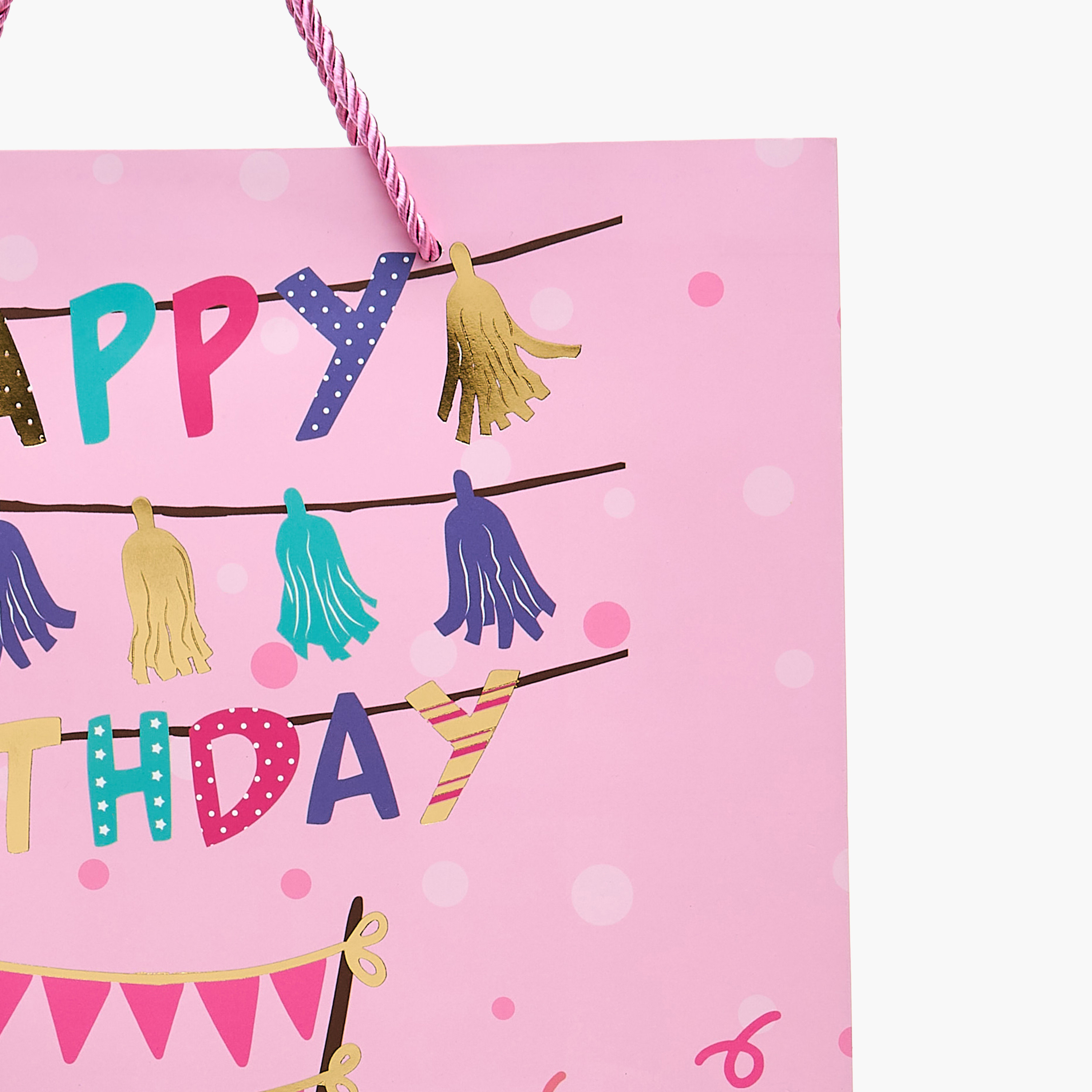 Birthday Cake Print Paper Gift Bag - Large-household-giftingaccessories-giftings-image-3