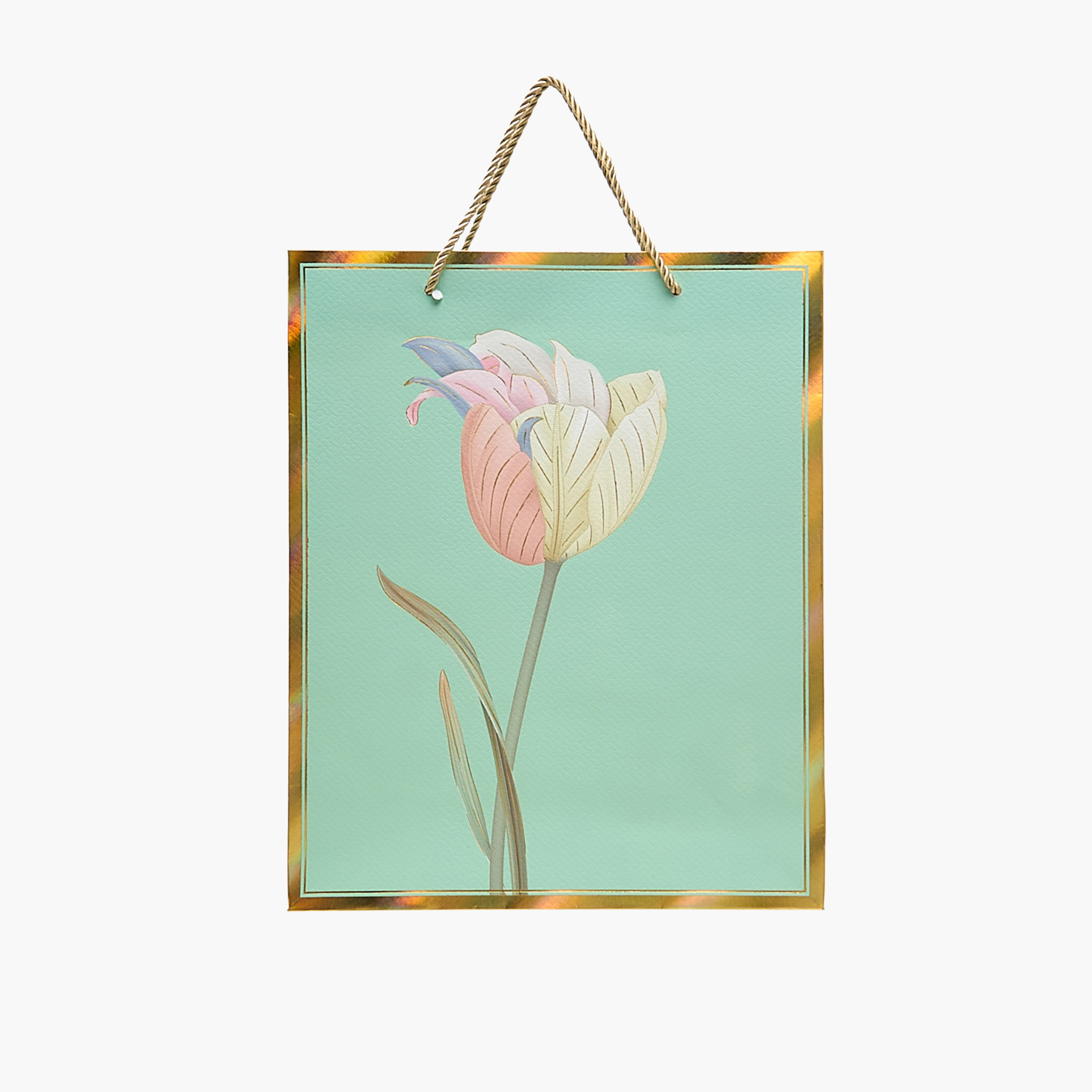 Floral Print Paper Gift Bag - Medium-household-giftingaccessories-giftings-image-1