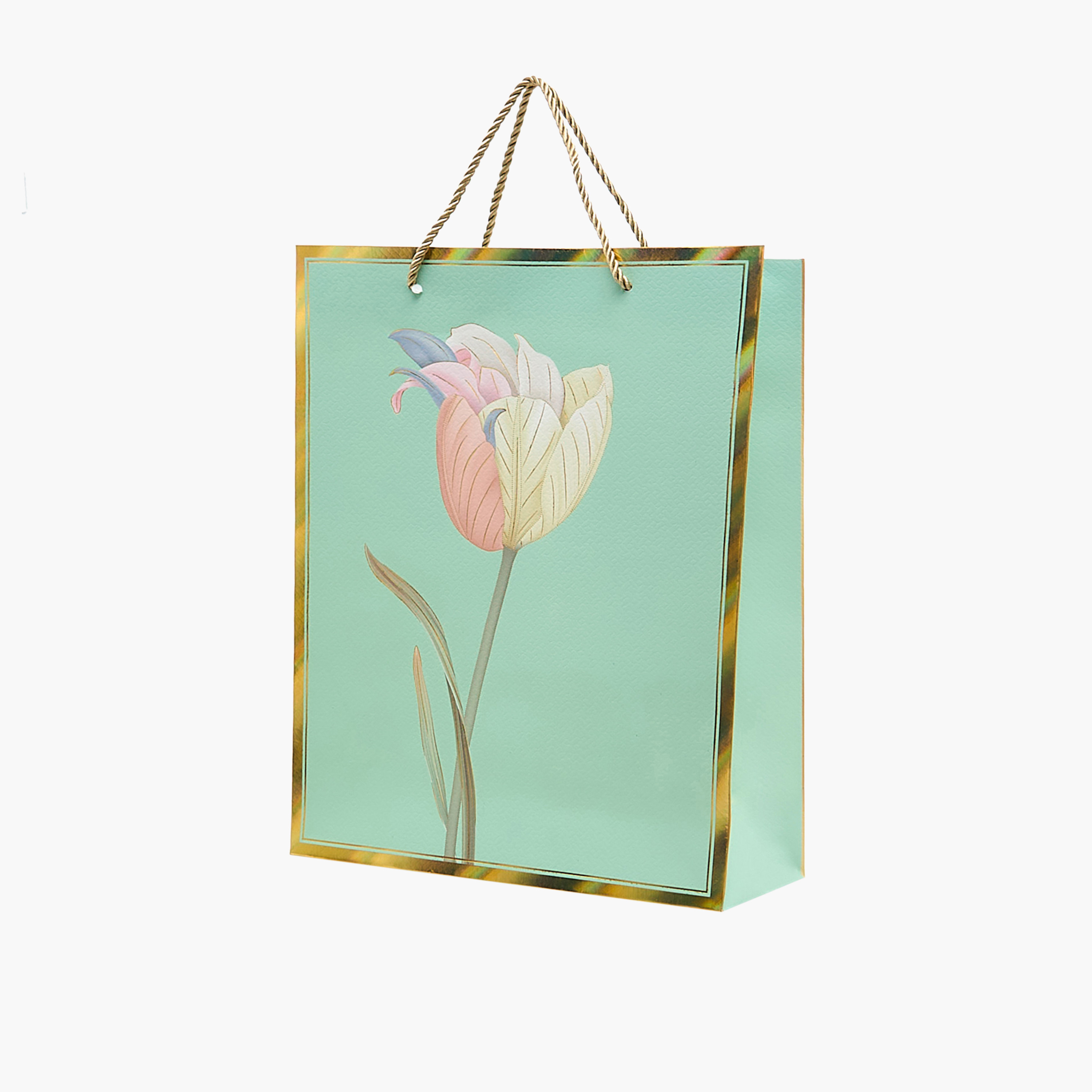 Floral Print Paper Gift Bag - Medium-household-giftingaccessories-giftings-image-2