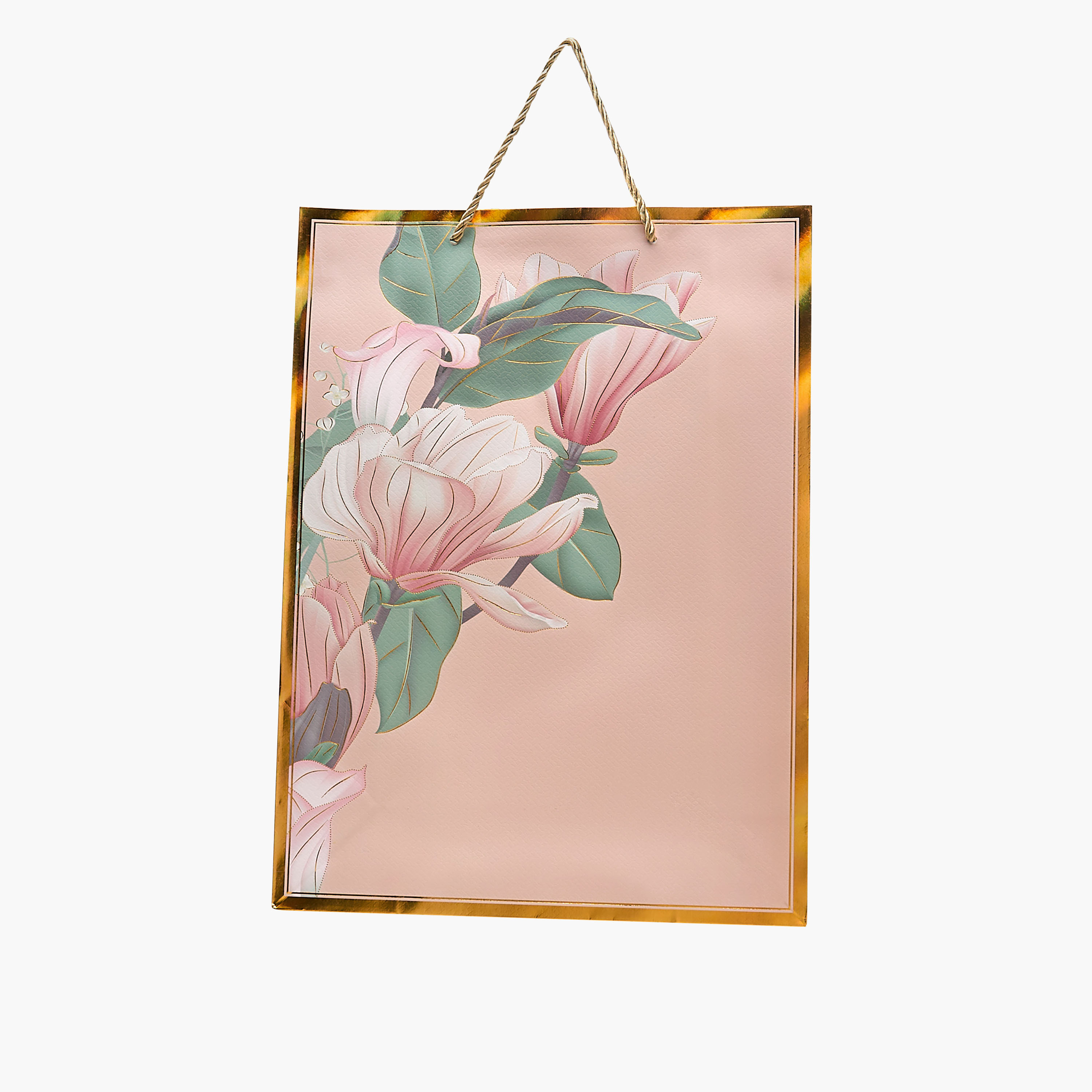 Floral Print Paper Gift Bag - Large-household-giftingaccessories-giftings-image-1