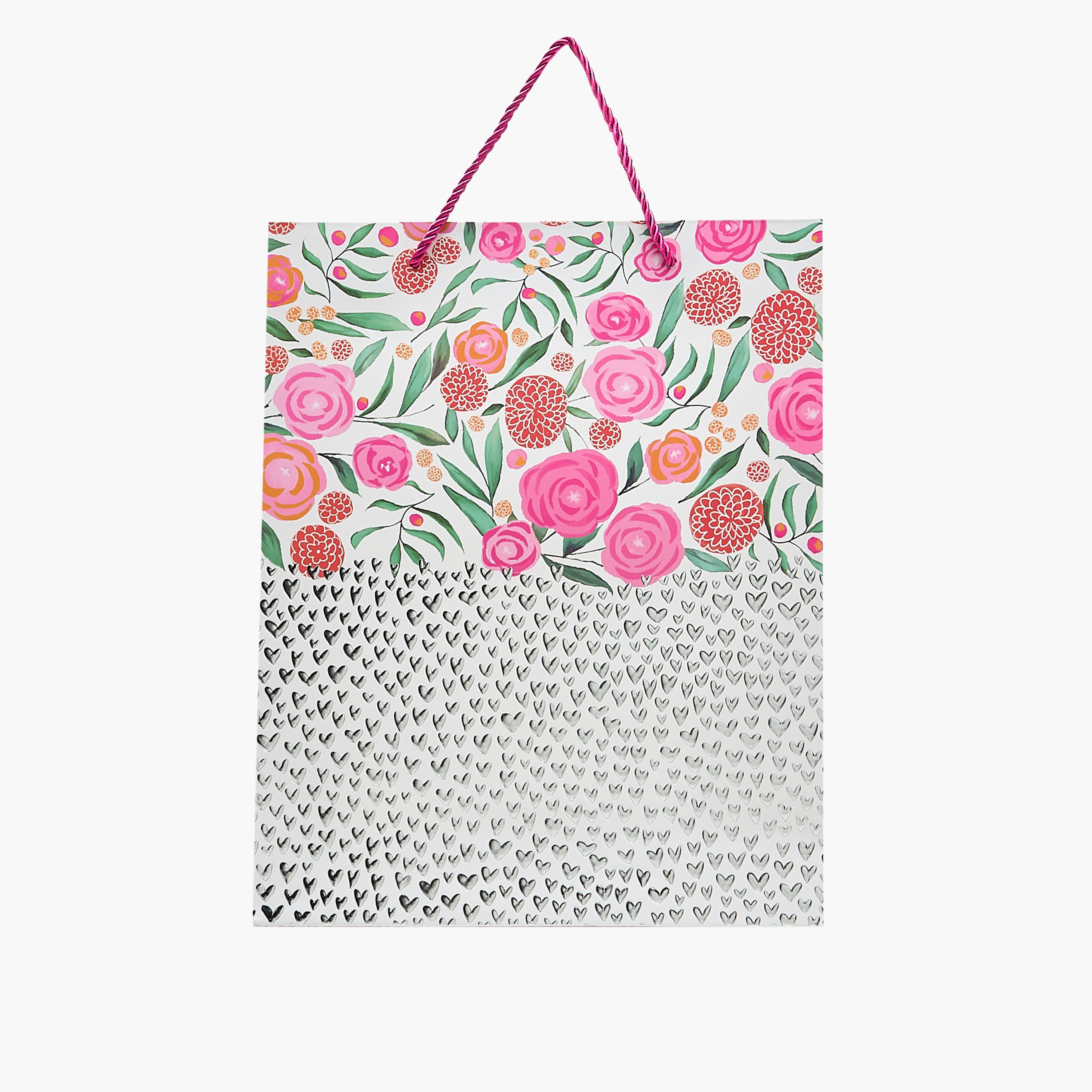 Floral Print Paper Gift Bag - Medium-household-giftingaccessories-giftings-image-1
