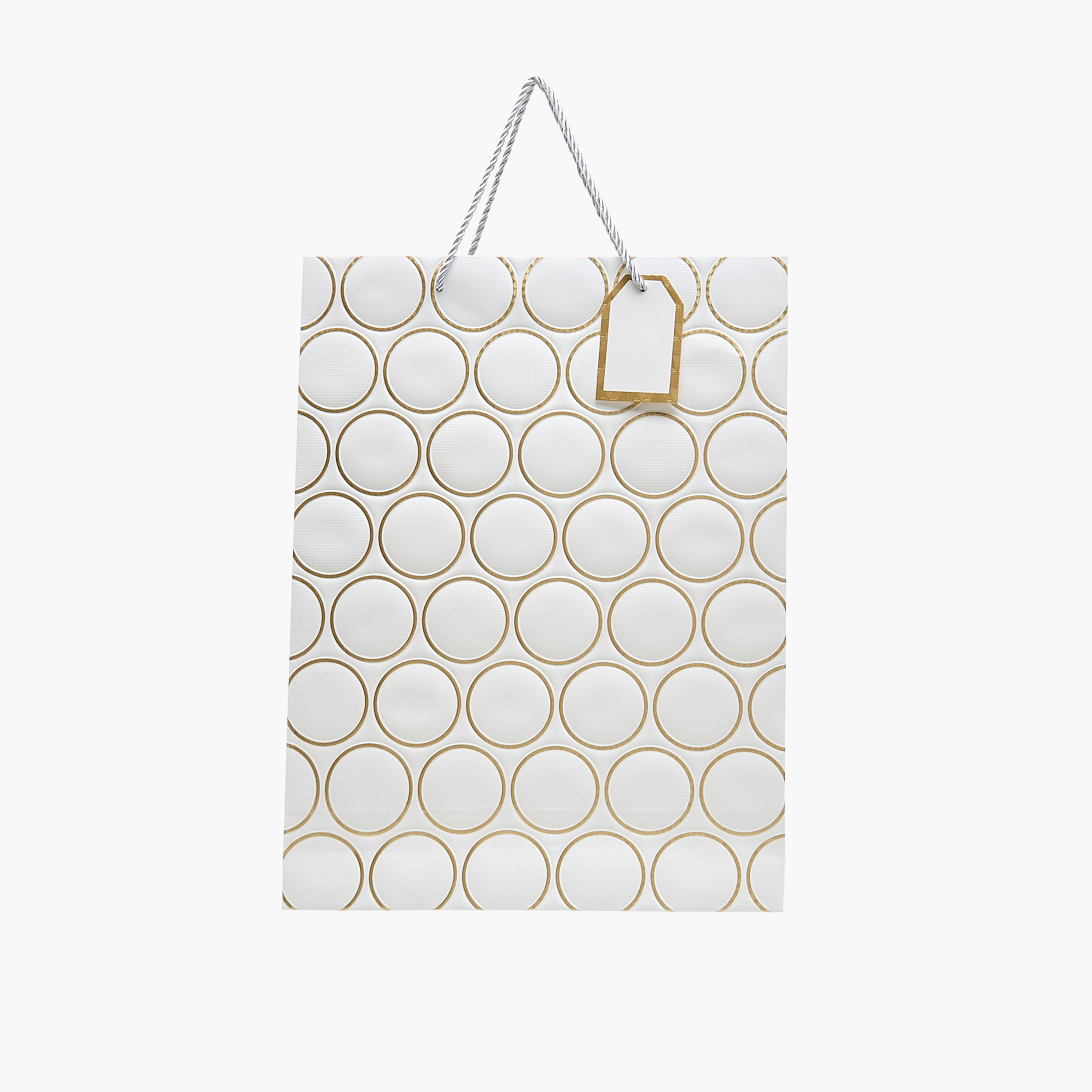 Geometric Print Paper Gift Bag - Large-household-giftingaccessories-giftings-image-1