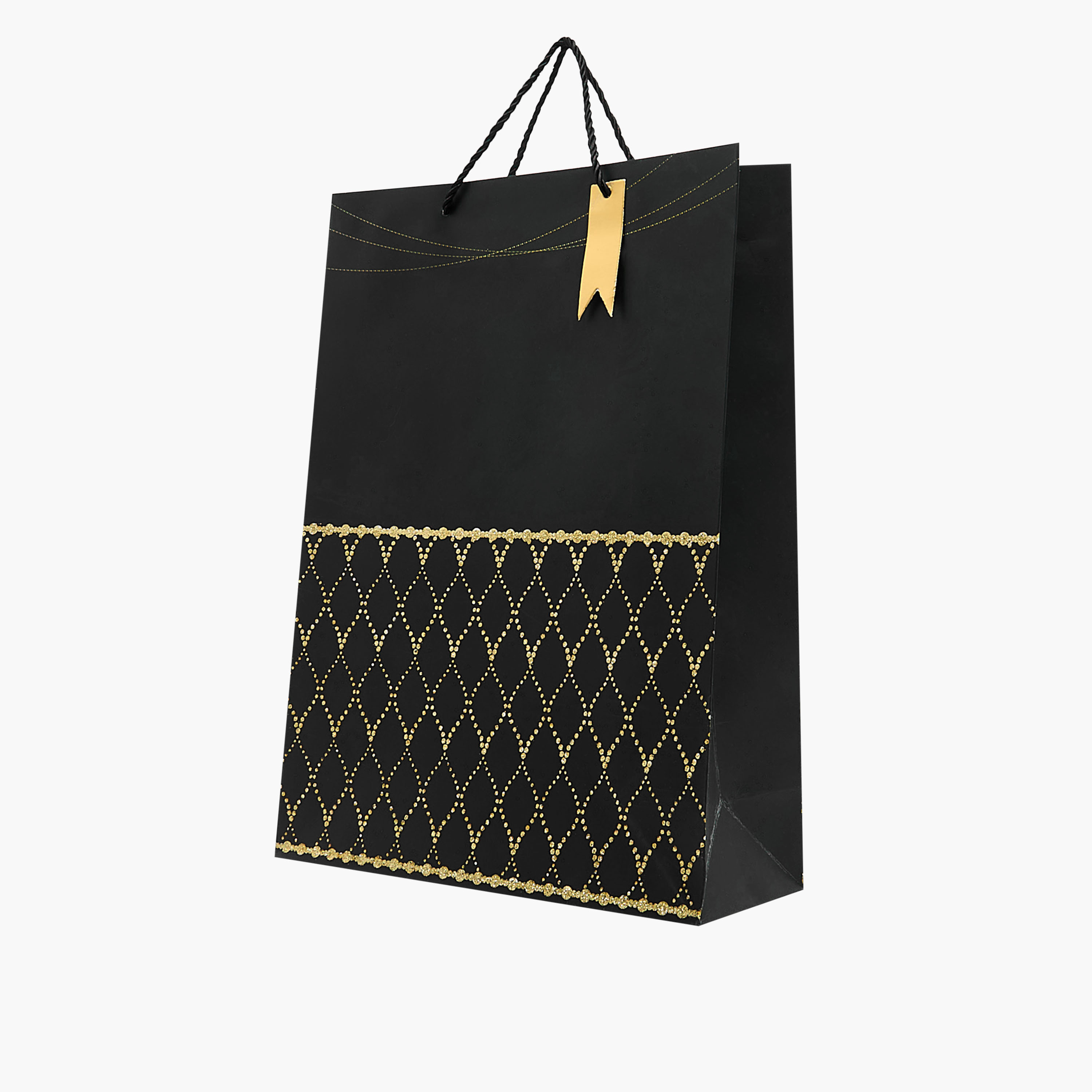 Geometric Print Paper Gift Bag - Large-household-giftingaccessories-giftings-image-2