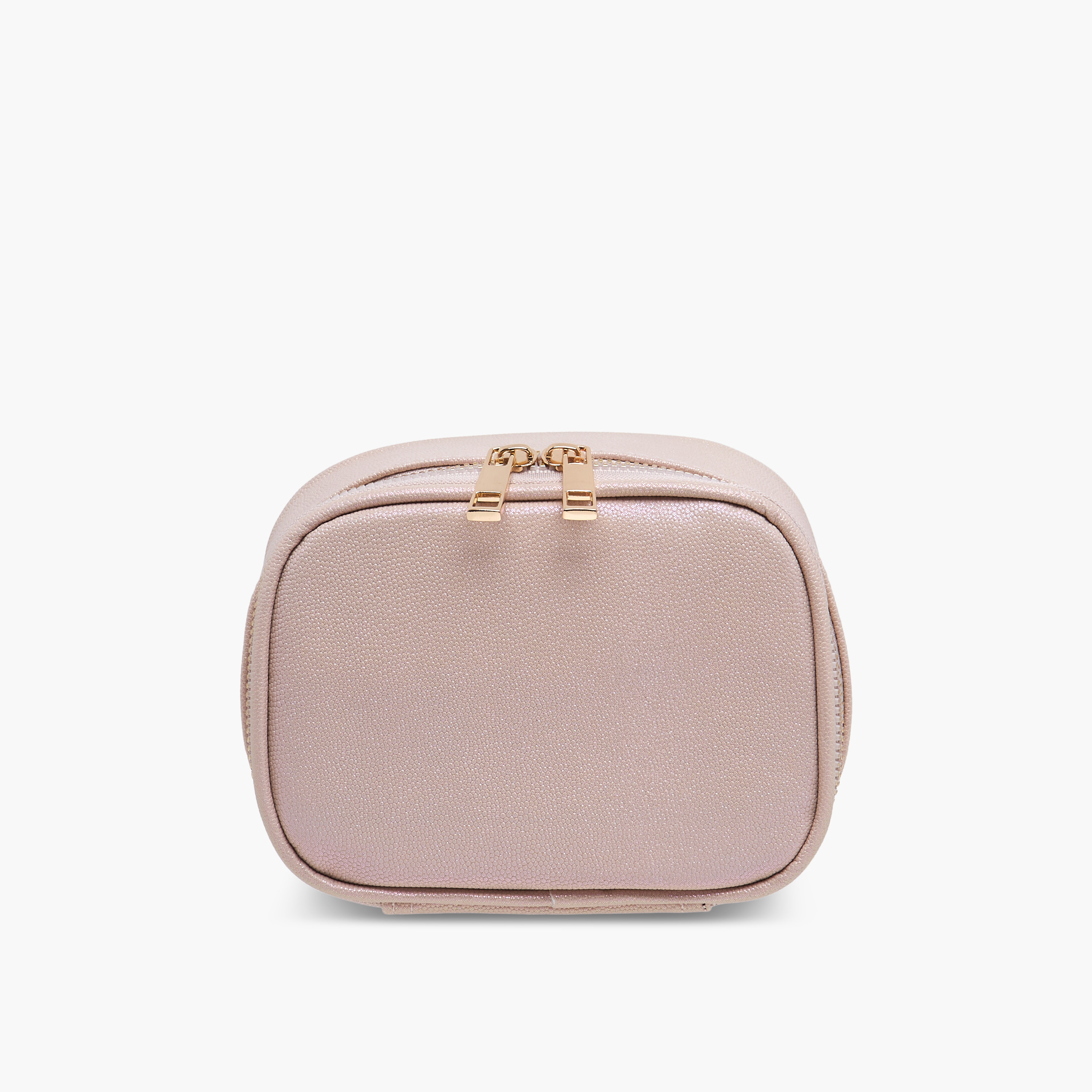 Solid Beauty Bag with LED Light and Mirror - 15x7x12 cms-beautyandpersonalcare-makeup-brushesandaccessories-makeuppouches-image-1