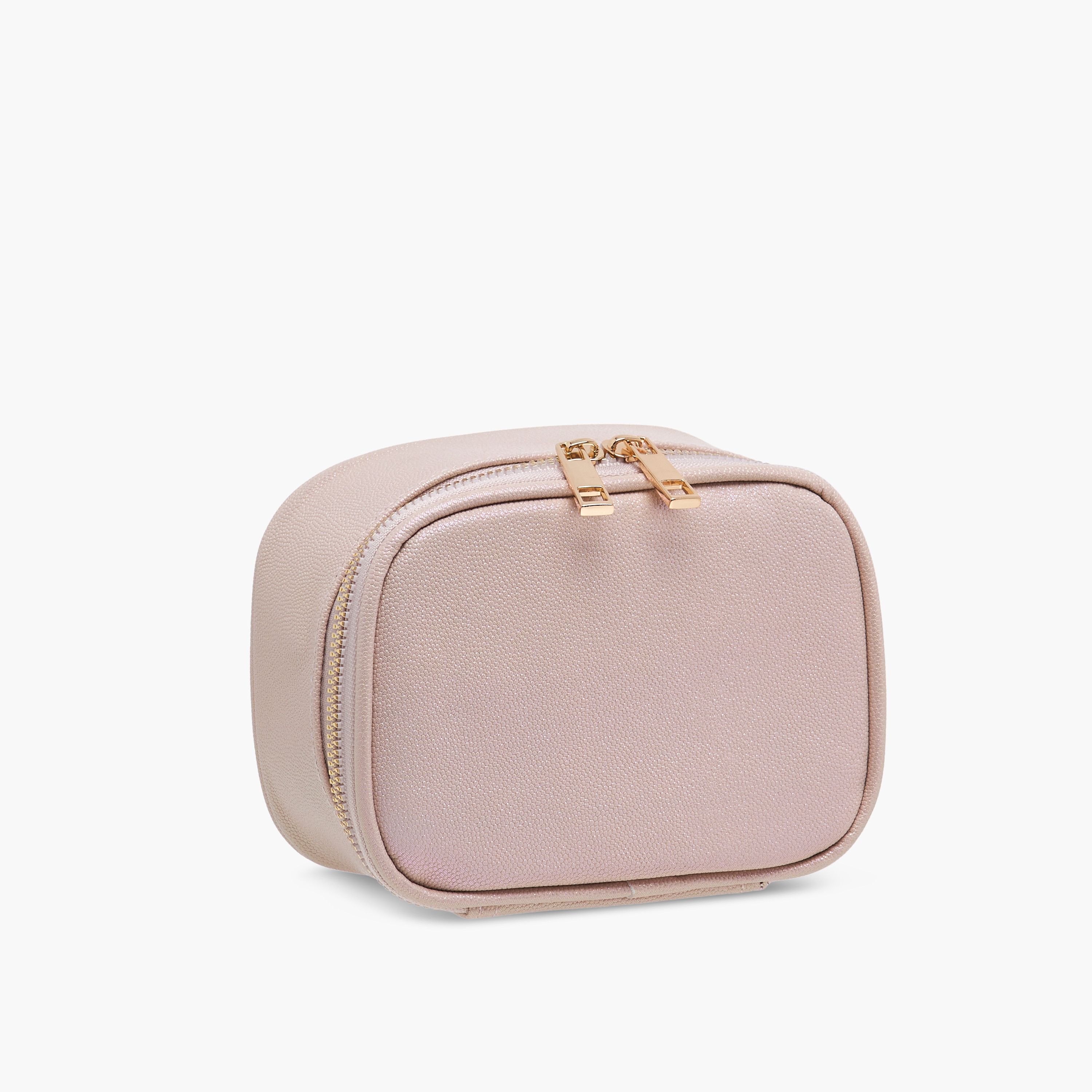 Solid Beauty Bag with LED Light and Mirror - 15x7x12 cms-beautyandpersonalcare-makeup-brushesandaccessories-makeuppouches-image-2