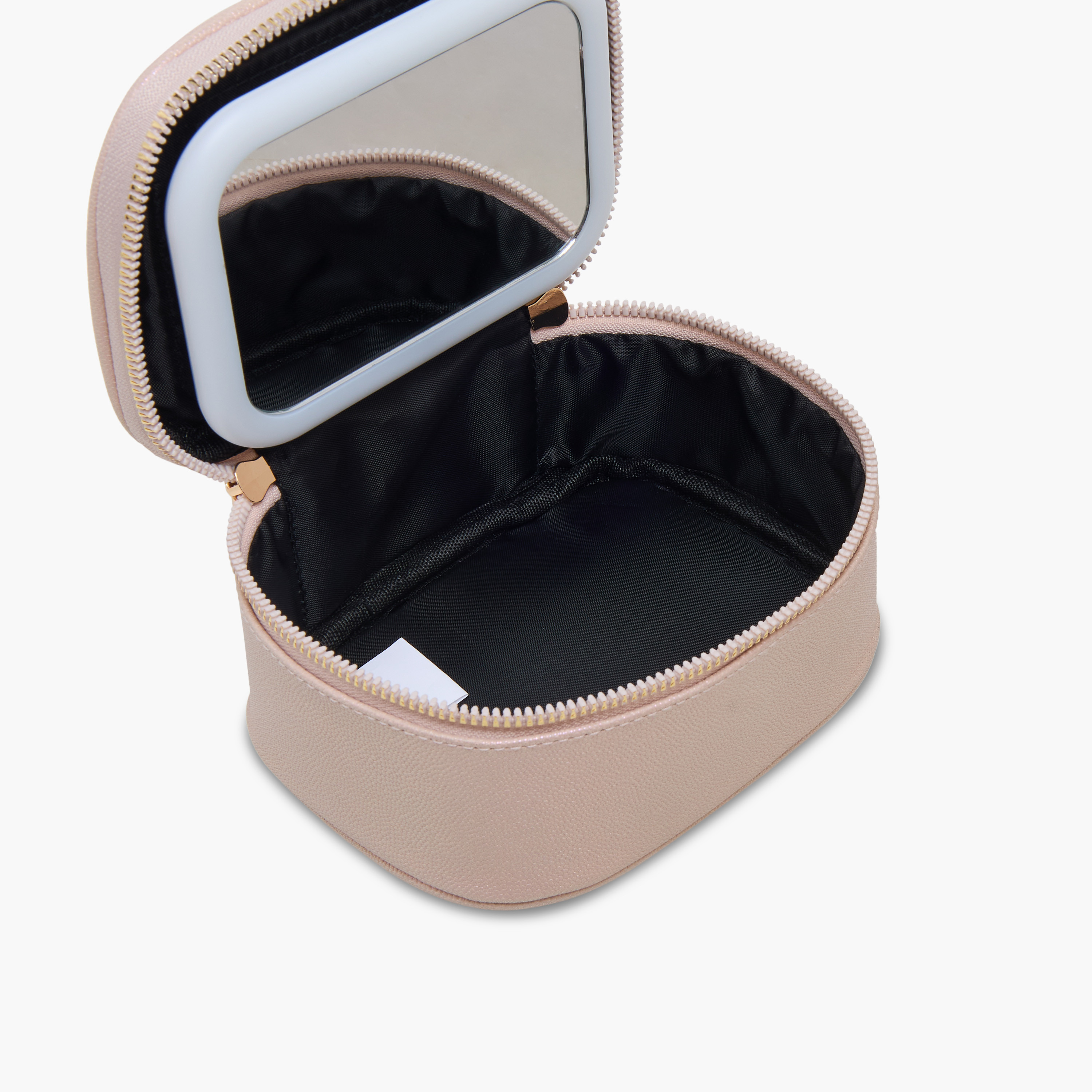 Solid Beauty Bag with LED Light and Mirror - 15x7x12 cms-beautyandpersonalcare-makeup-brushesandaccessories-makeuppouches-image-9