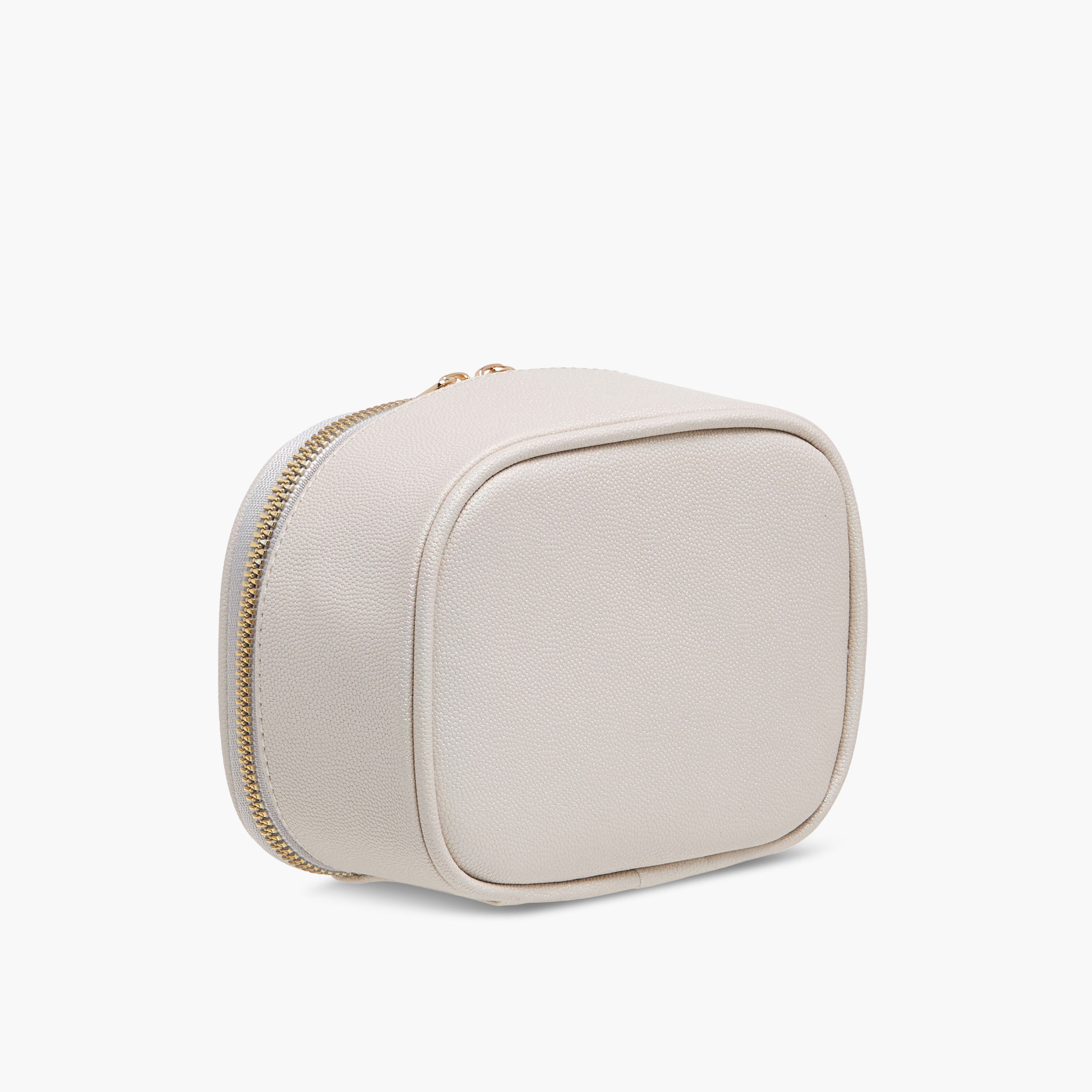 Solid Beauty Bag with LED Light and Mirror - 15x7x12 cms-women-watchesandjewellery-jewellery-storage-image-3