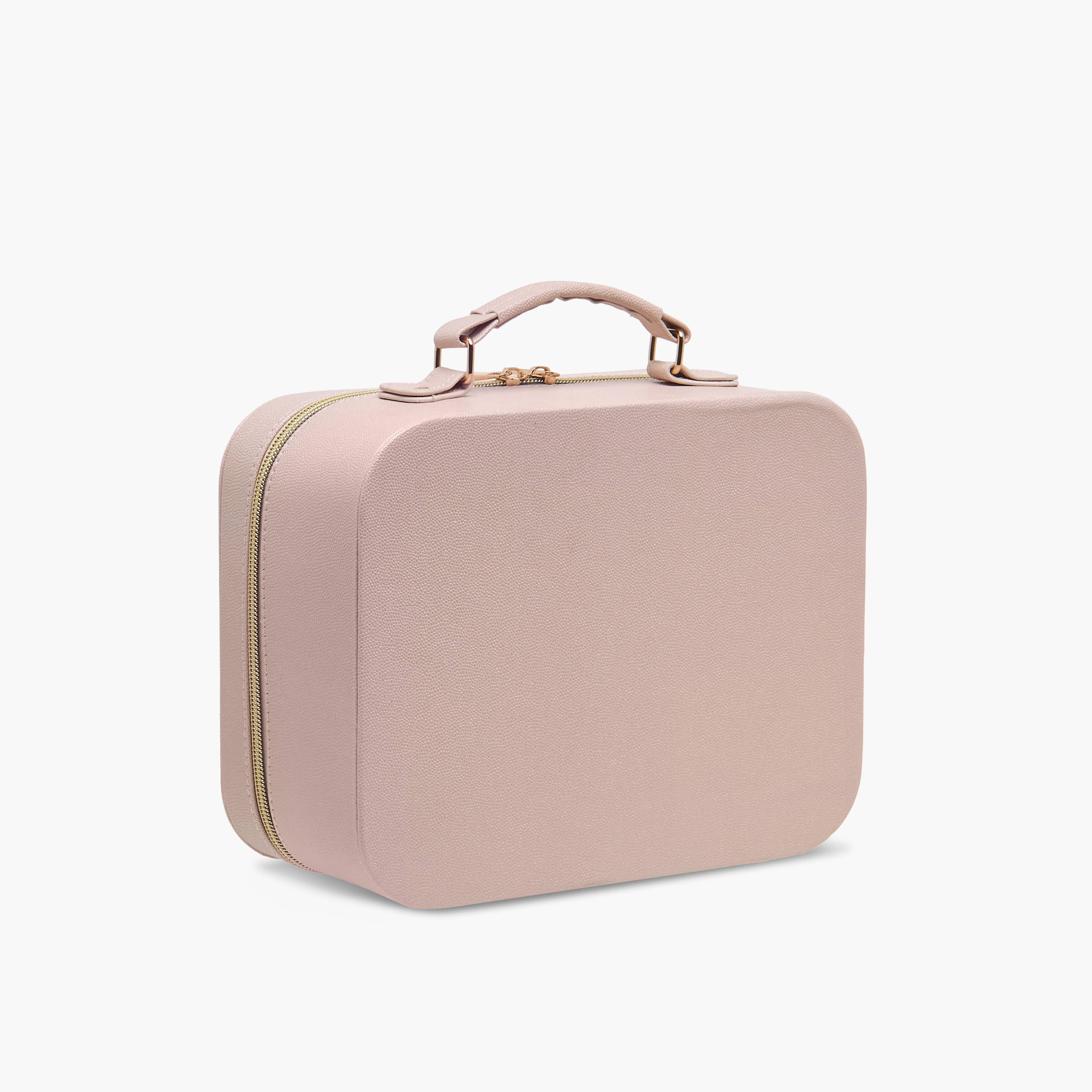 Solid Beauty Bag with LED Light and Mirror - 25x11x23 cms-women-watchesandjewellery-jewellery-storage-image-3