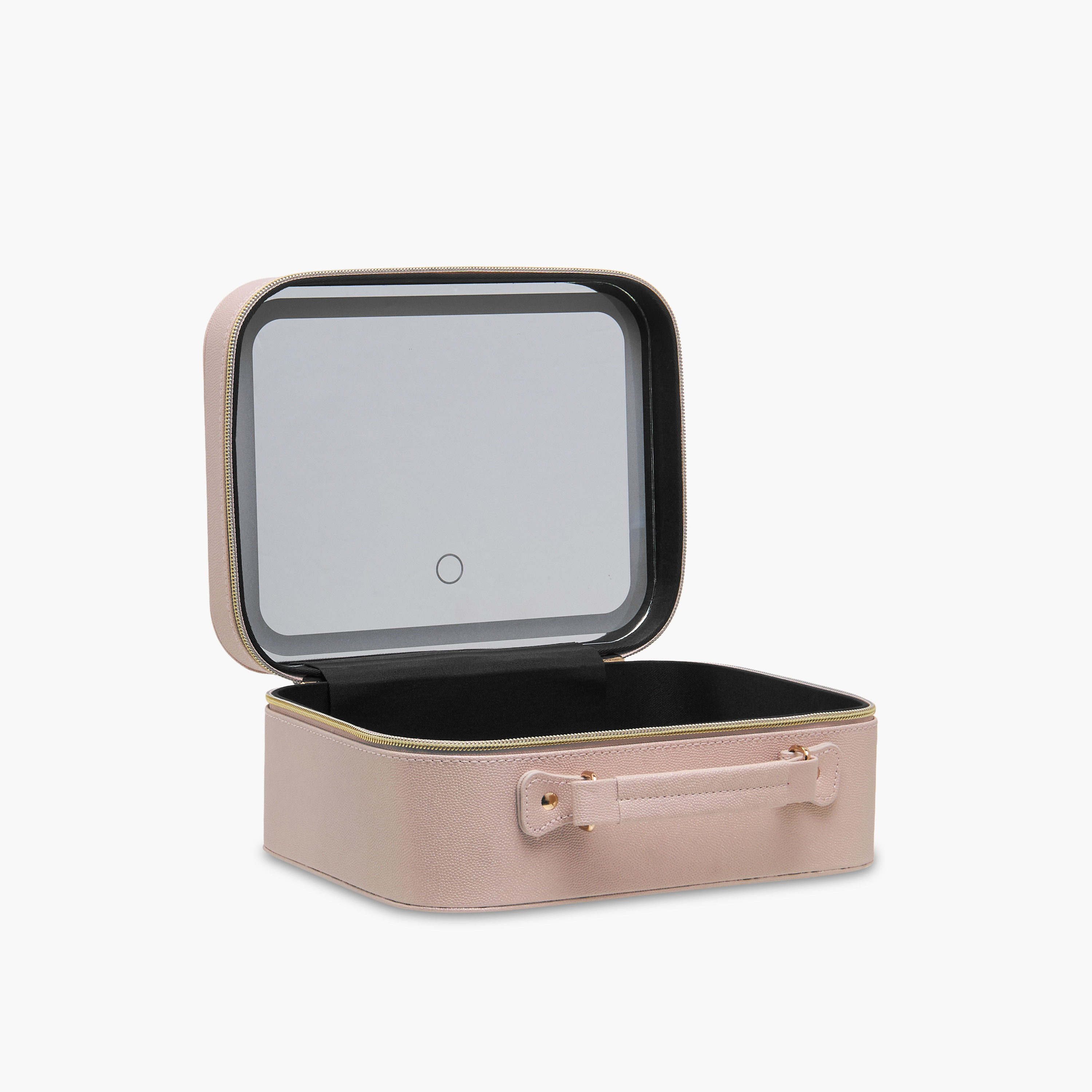Solid Beauty Bag with LED Light and Mirror - 25x11x23 cms-women-watchesandjewellery-jewellery-storage-image-4