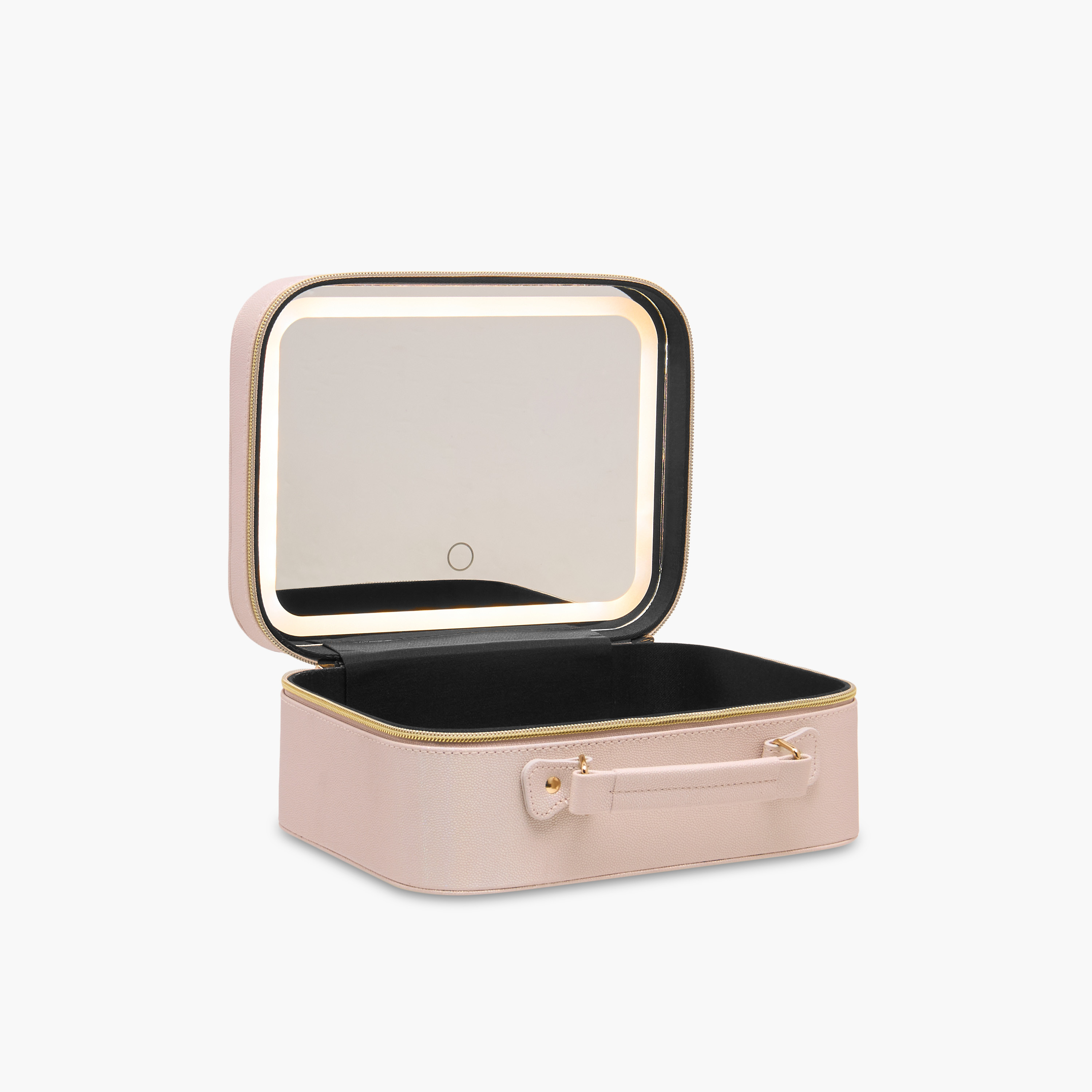 Solid Beauty Bag with LED Light and Mirror - 25x11x23 cms-women-watchesandjewellery-jewellery-storage-image-5