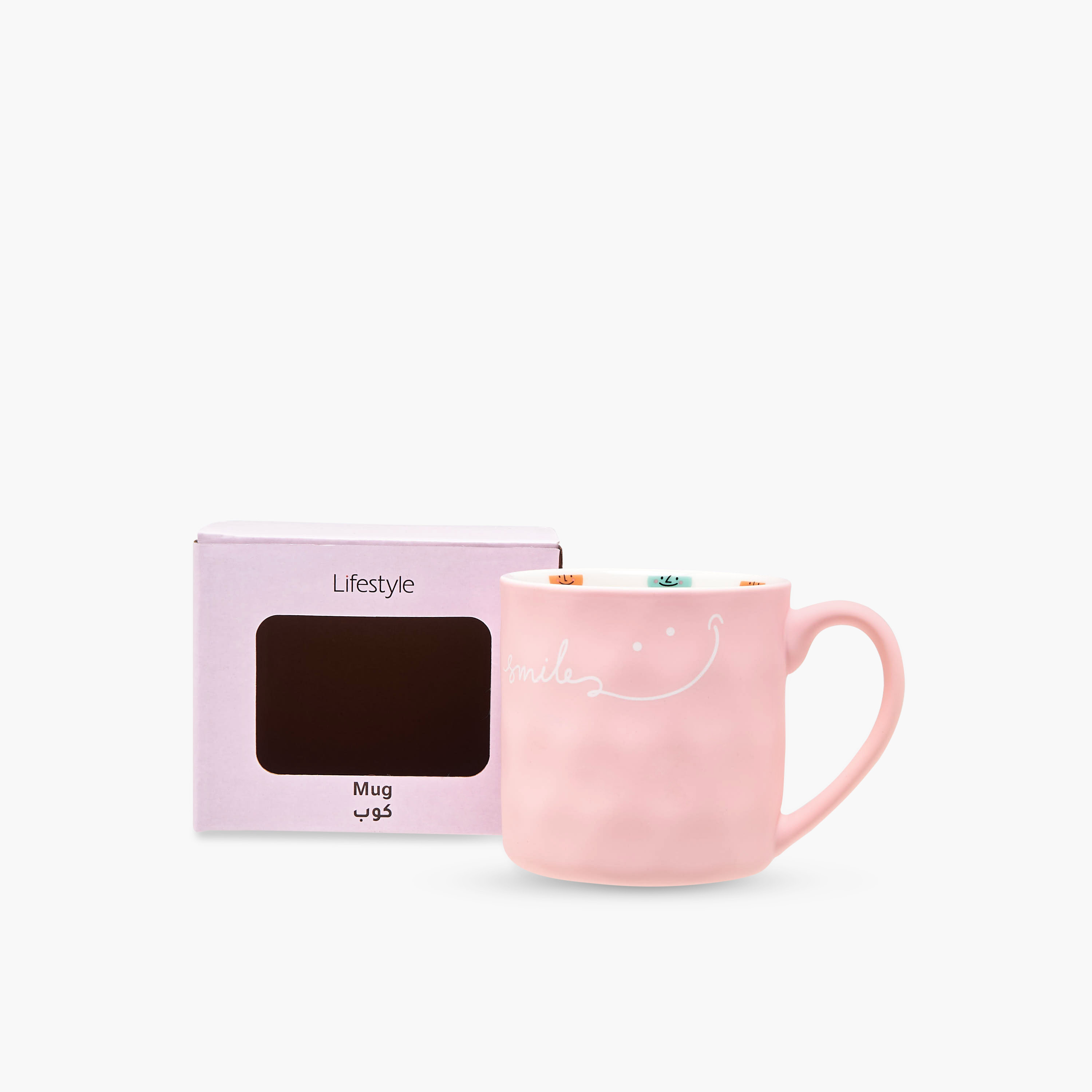 مج خزف صيني جديد بطبعات سمايل مع مقبض – 350 مل-household-dining-teaandcoffee-mugsandcups-image-6