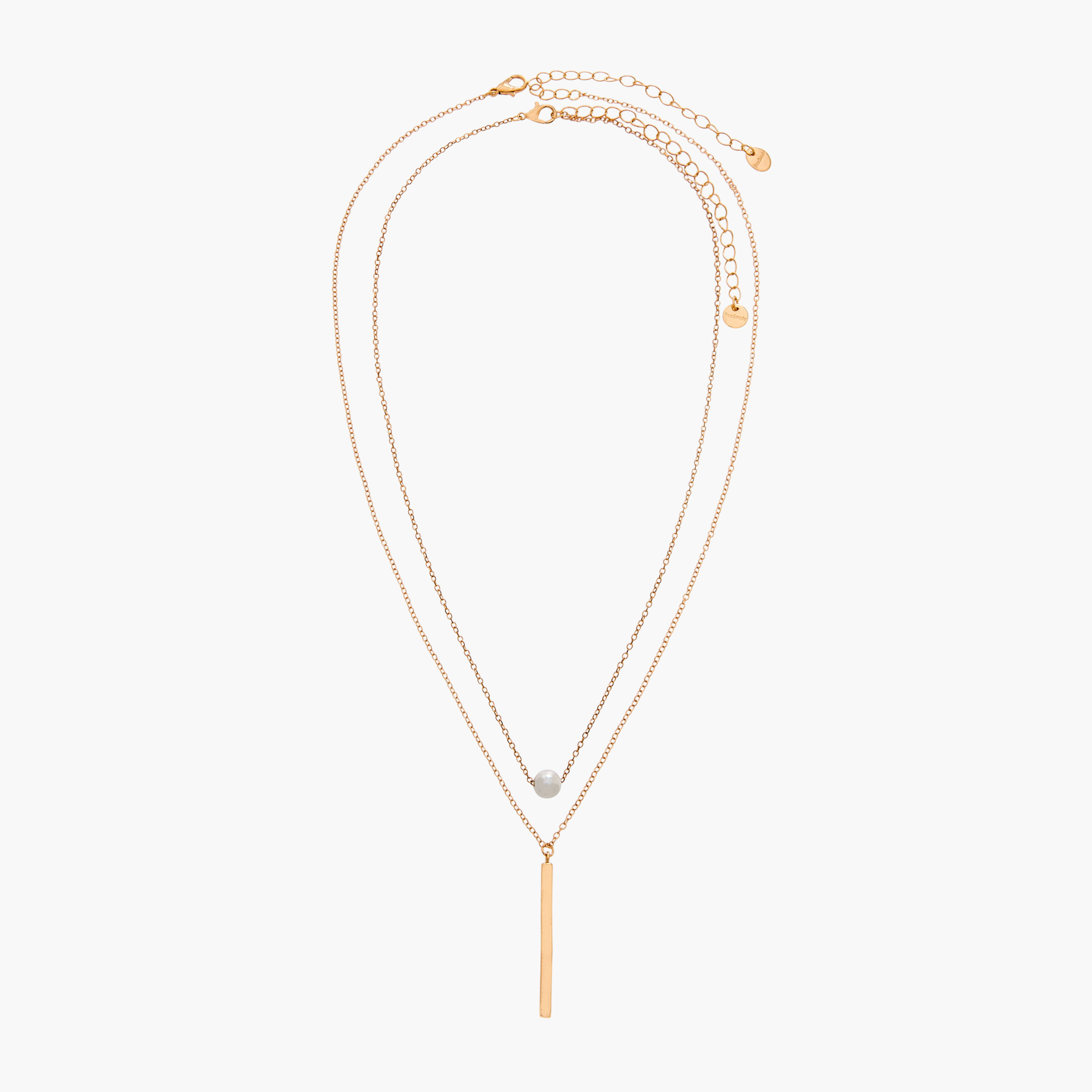 Set of 2 - Gold Tone Necklace with Charm-women-watchesandjewellery-jewellery-necklacesandpendants-image-1
